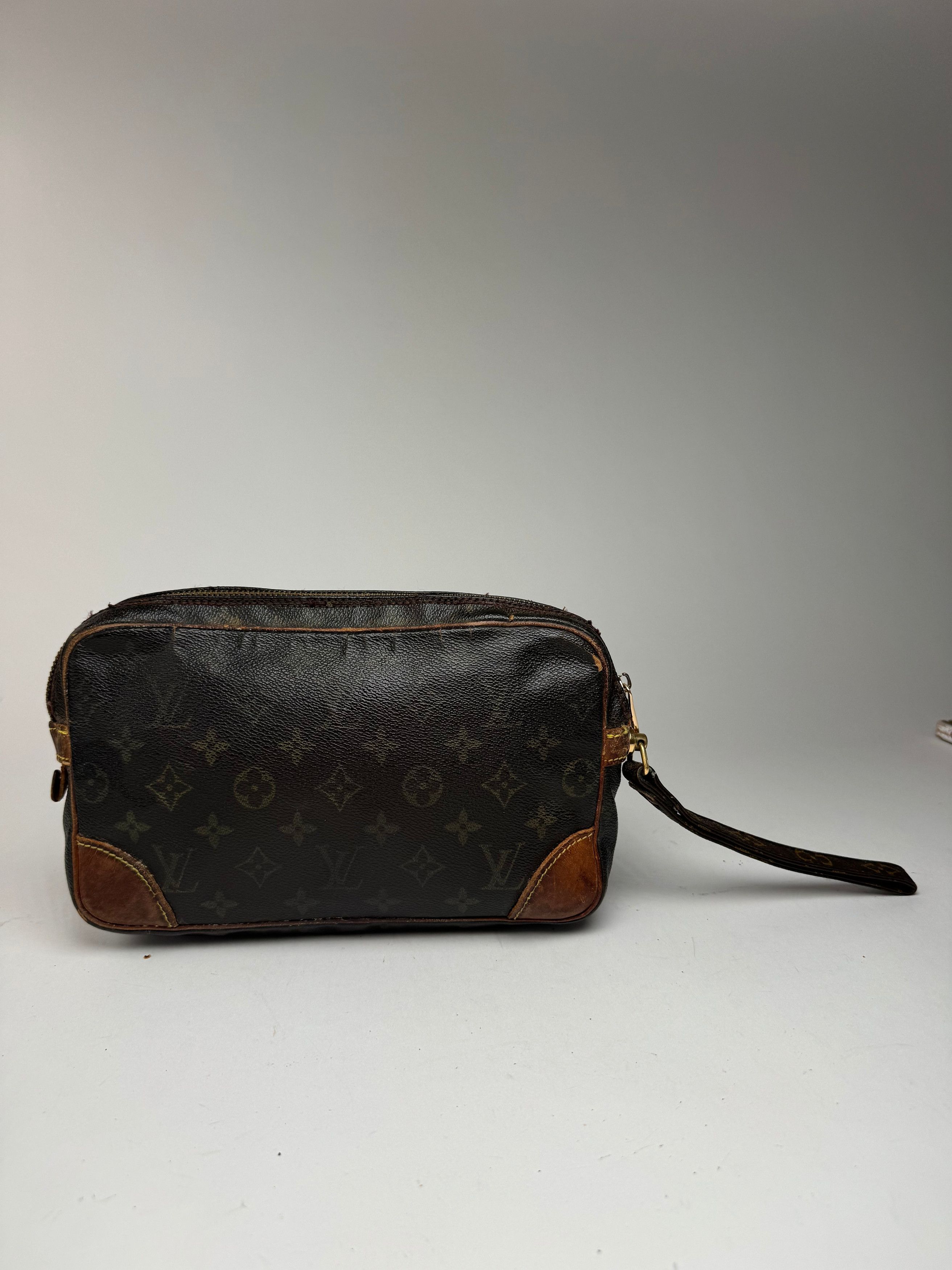 Louis Vuitton Vintage Monogram Leather Clutch brown Size ONE SIZE - 6 Thumbnail