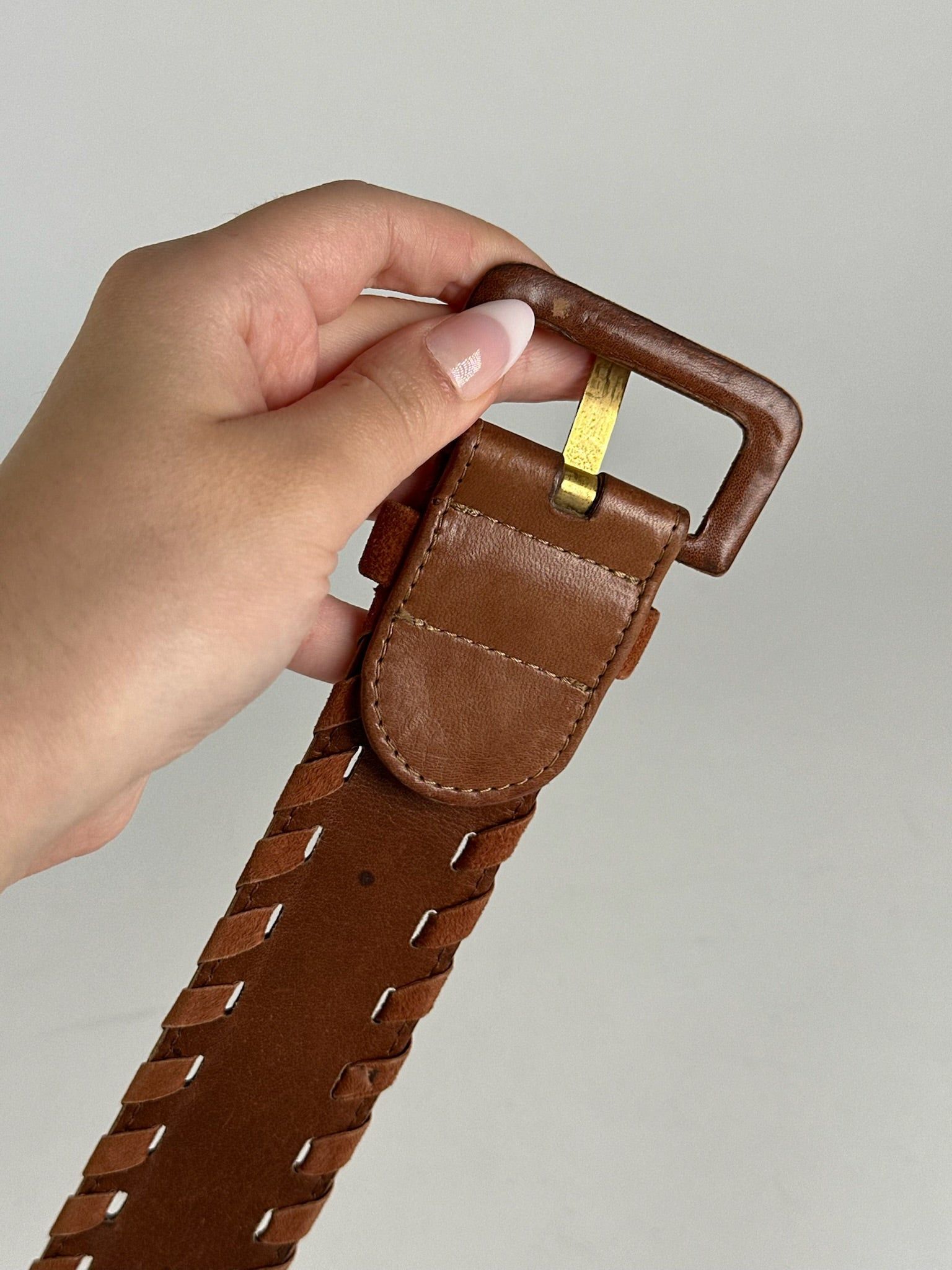 Loewe Vintage Leather Belt Brown Size ONE SIZE - 5 Thumbnail