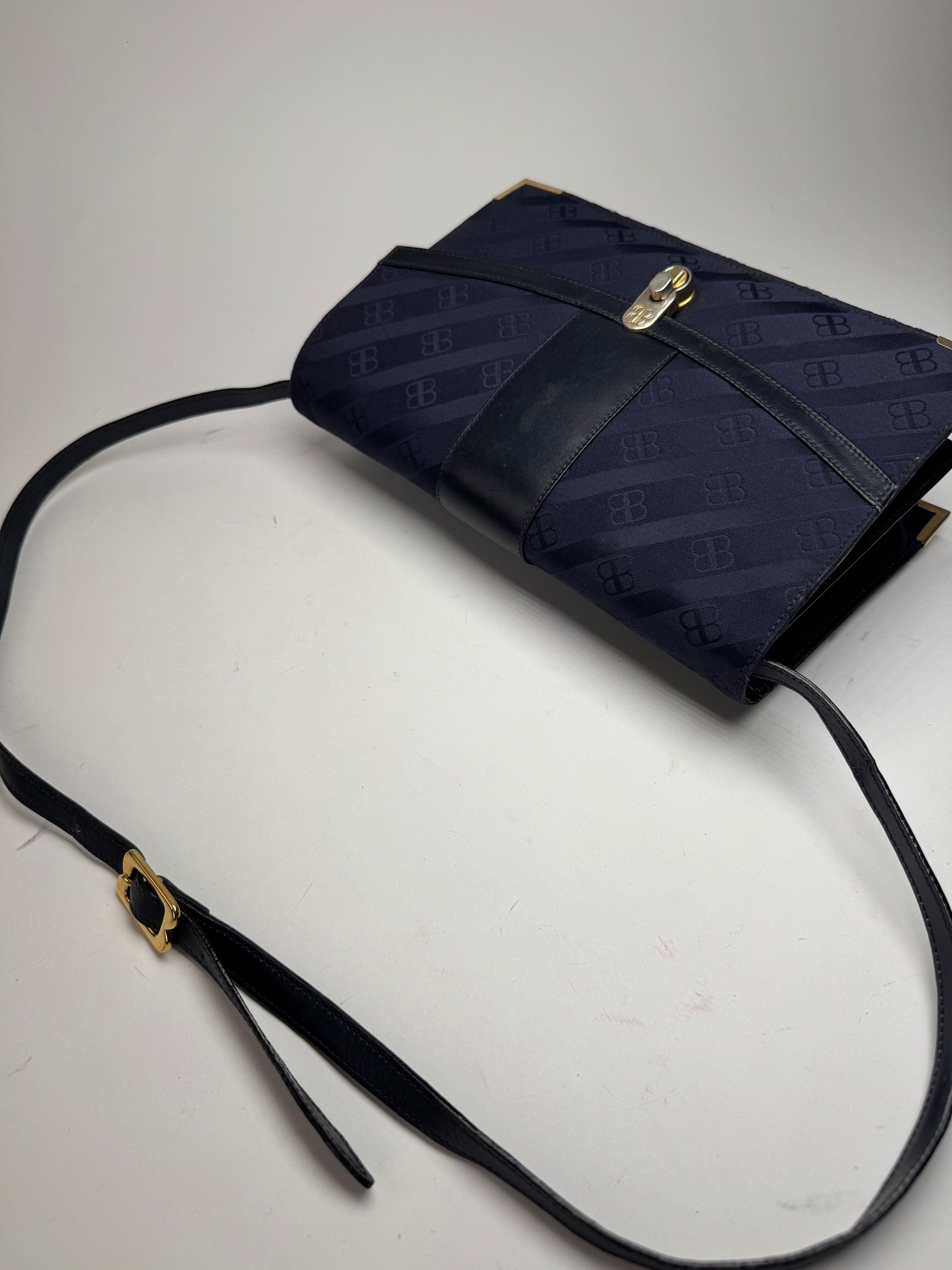 Balenciaga Vintage Monogram Leather bag navy Size ONE SIZE - 12 Thumbnail