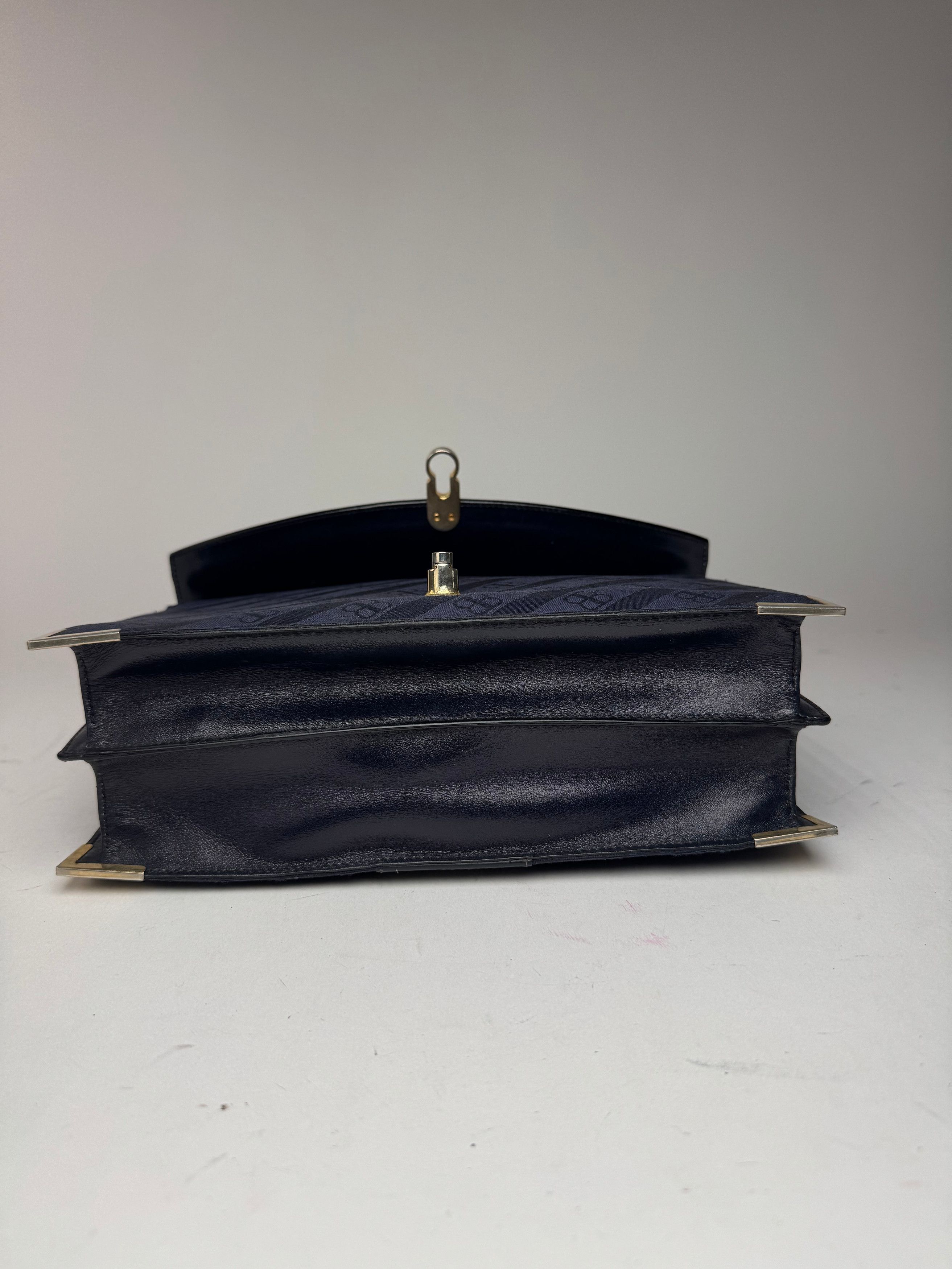 Balenciaga Vintage Monogram Leather bag navy Size ONE SIZE - 10 Thumbnail