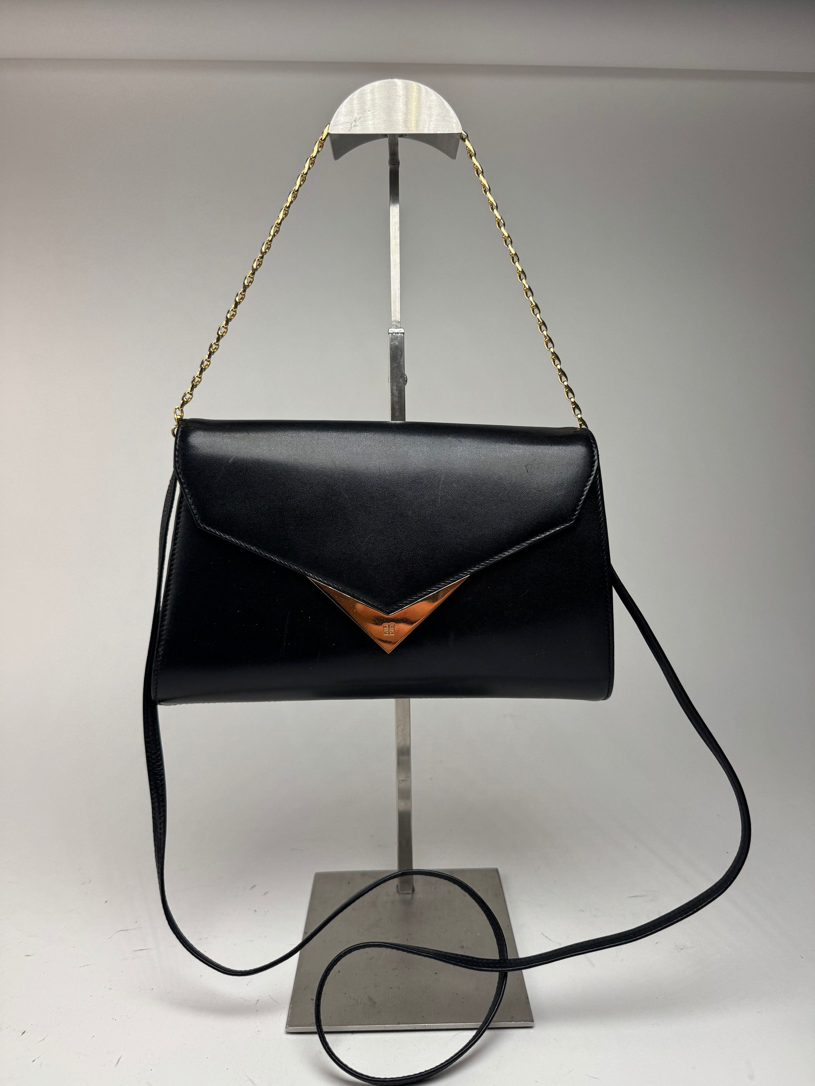 Givenchy Vintage 2 way Leather Bag Black Size ONE SIZE - 6 Thumbnail