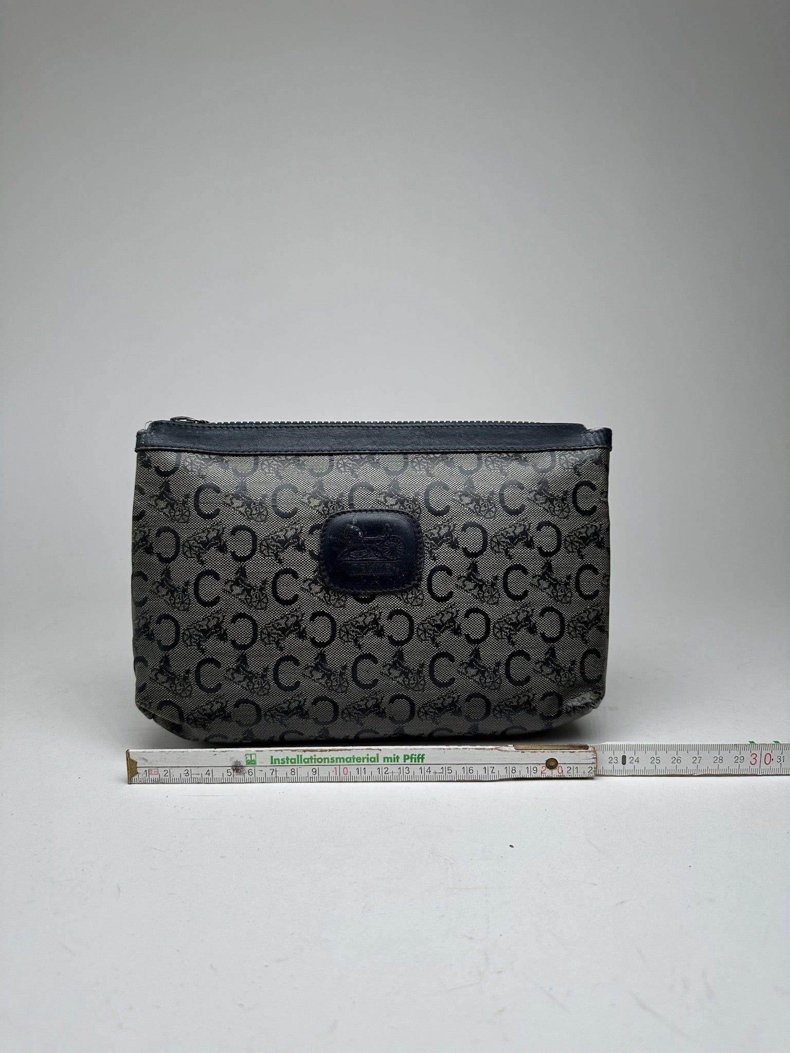 Celine Vintage Paris Macadam Monogram Leather clutch Size ONE SIZE - 8 Thumbnail