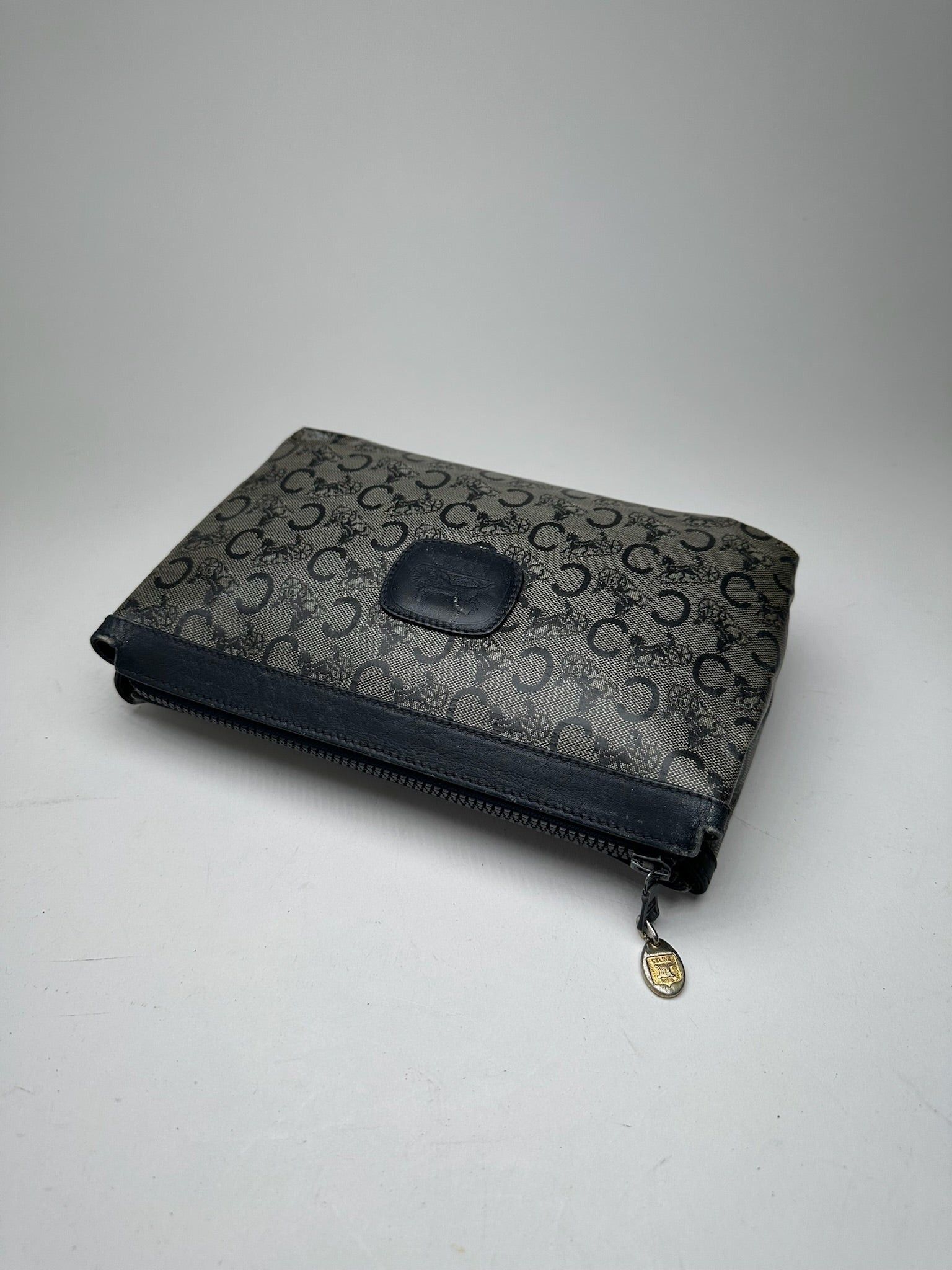 Celine Vintage Paris Macadam Monogram Leather clutch Size ONE SIZE - 4 Thumbnail
