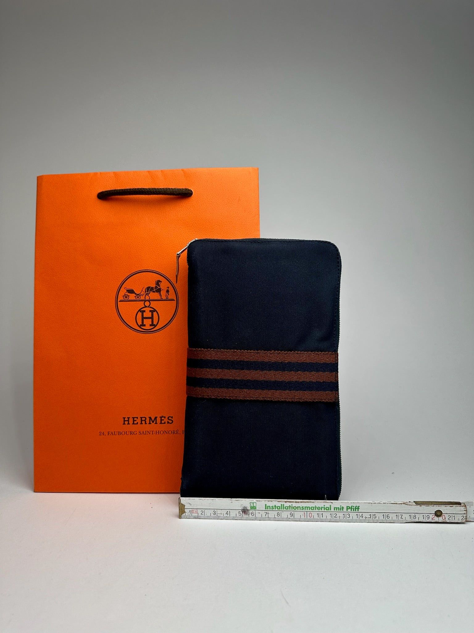 Other Vintage Hermes Canvas Wallet Navy Size ONE SIZE - 11 Thumbnail