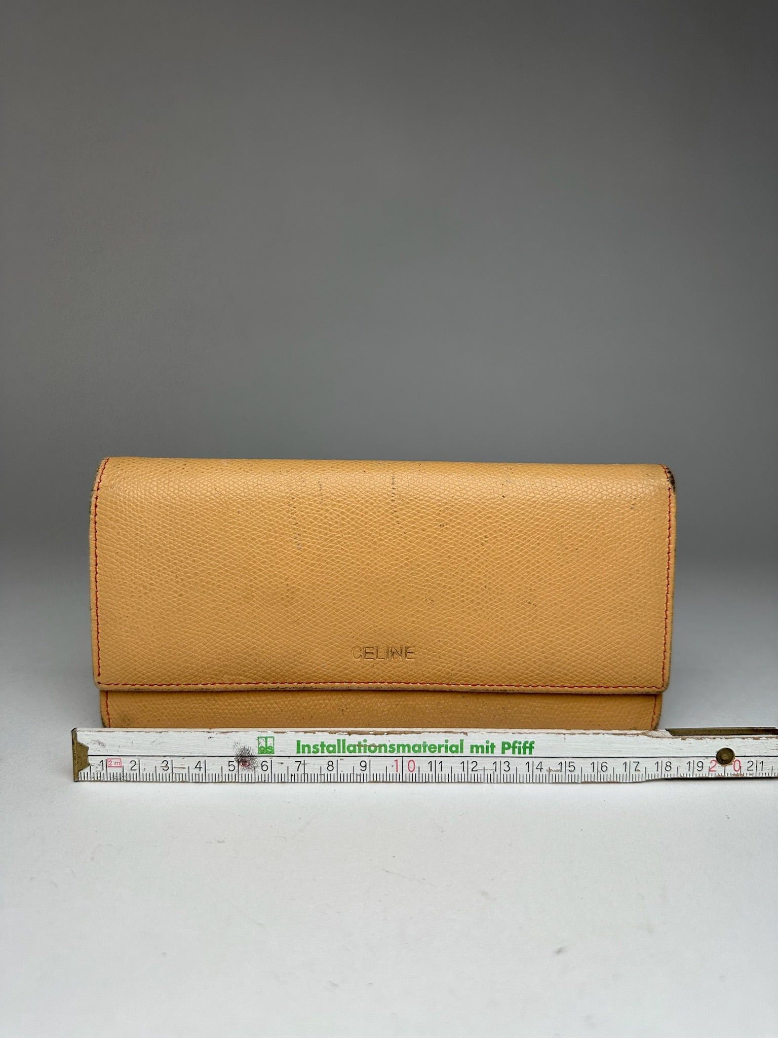 Celine Vintage Leather Wallet Beige Size ONE SIZE - 7 Thumbnail