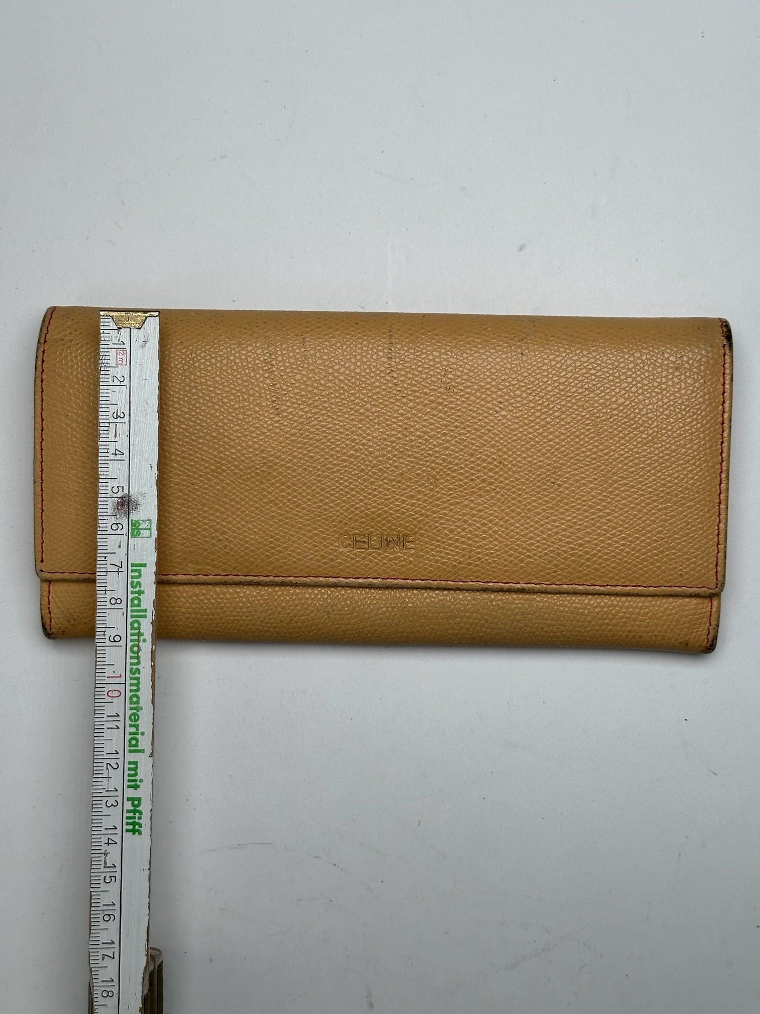 Celine Vintage Leather Wallet Beige Size ONE SIZE - 6 Thumbnail