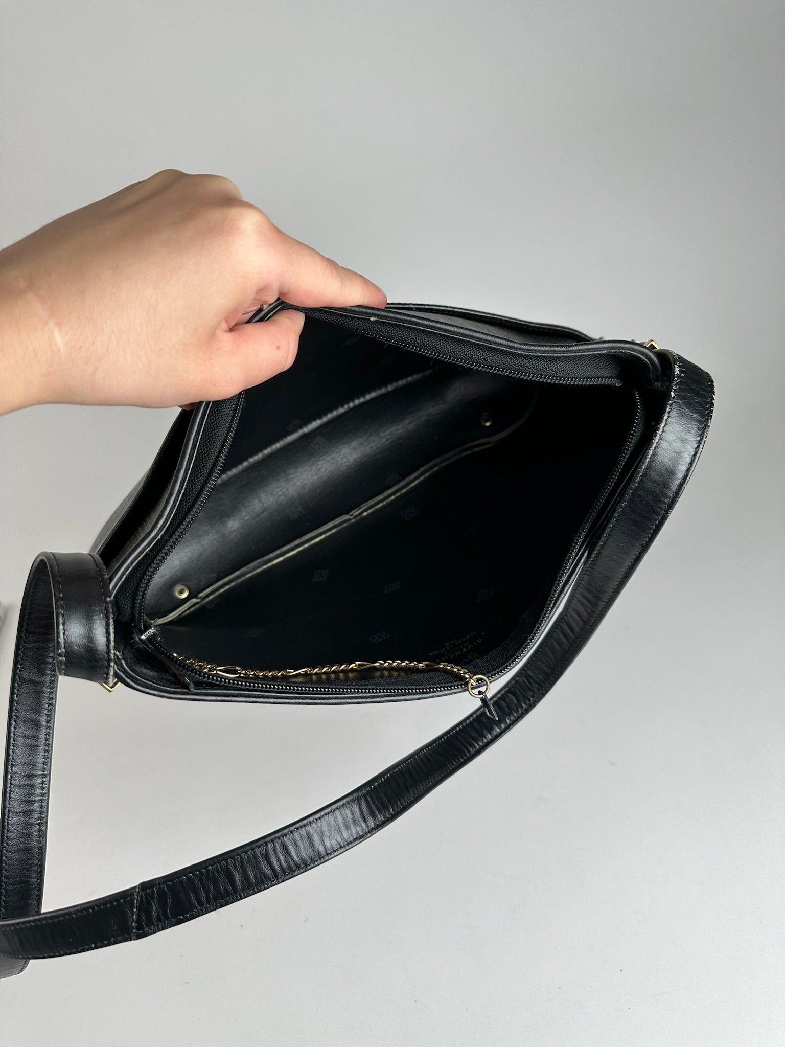 Givenchy Vintage Leather bag black grey Size ONE SIZE - 7 Thumbnail