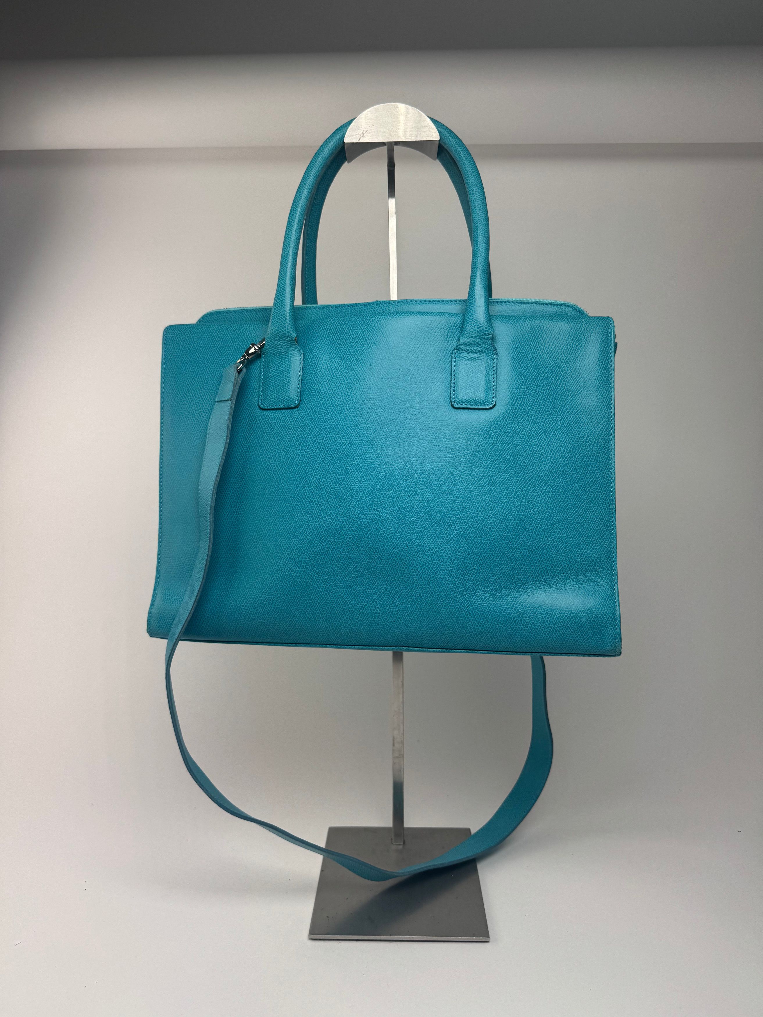 Jil Sander Vintage 2way Leather Bag turquise Size ONE SIZE - 2 Thumbnail