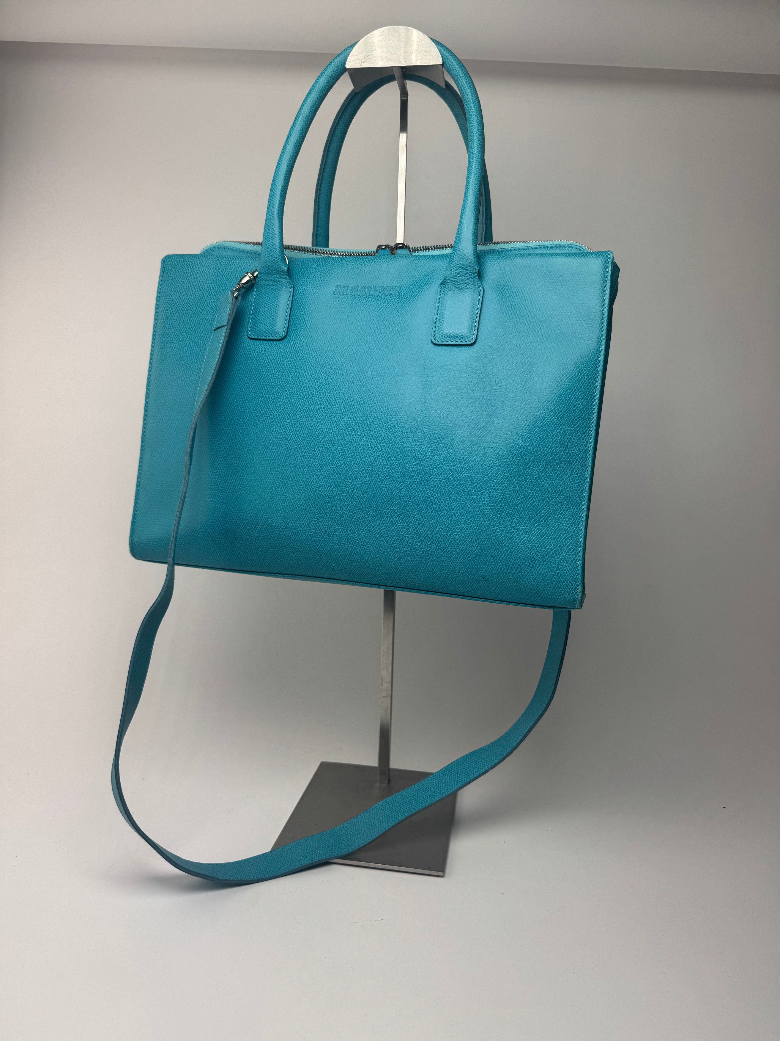 Jil Sander Vintage 2way Leather Bag turquise Size ONE SIZE - 10 Thumbnail