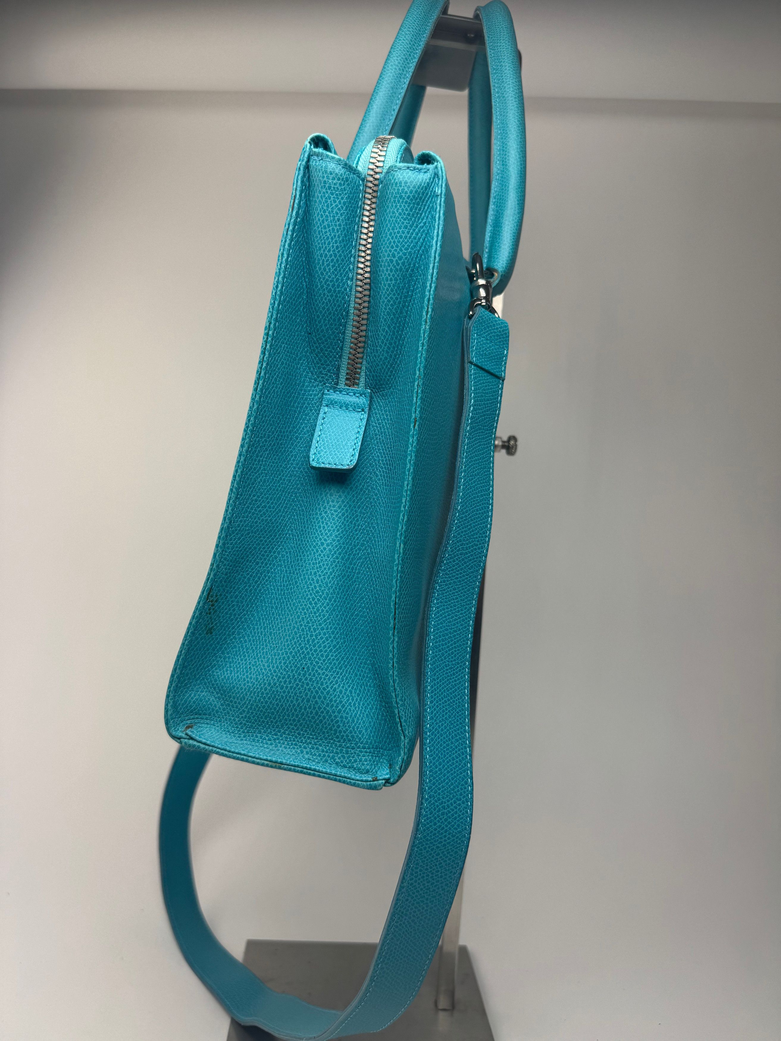 Jil Sander Vintage 2way Leather Bag turquise Size ONE SIZE - 6 Thumbnail