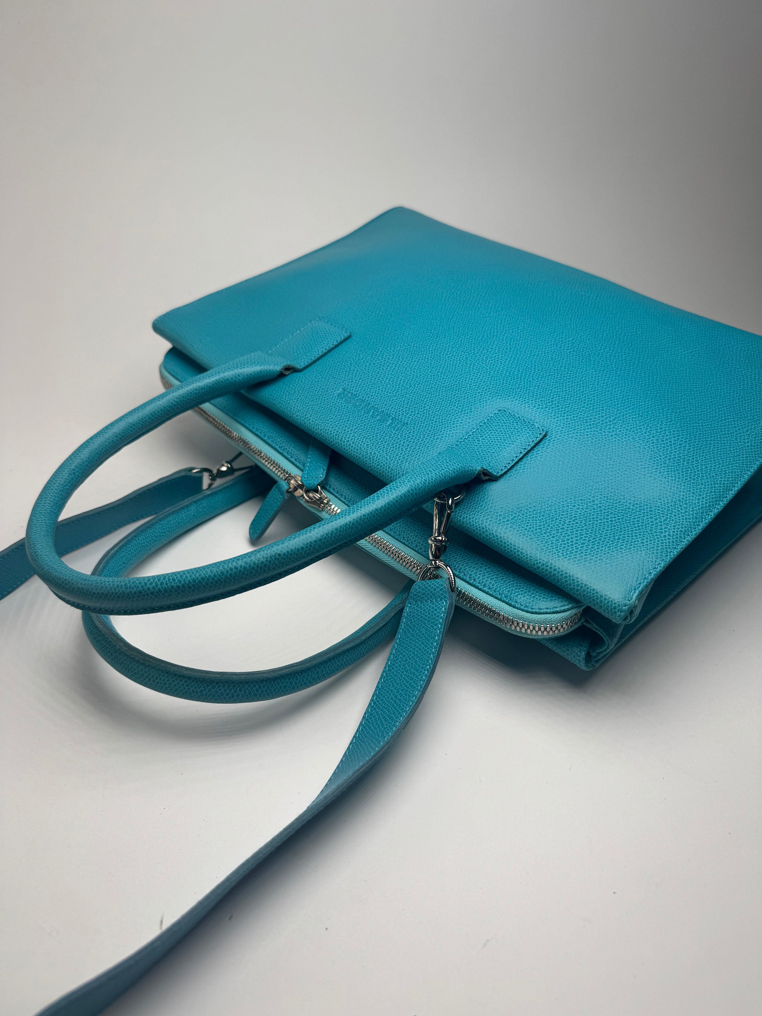 Jil Sander Vintage 2way Leather Bag turquise Size ONE SIZE - 12 Thumbnail