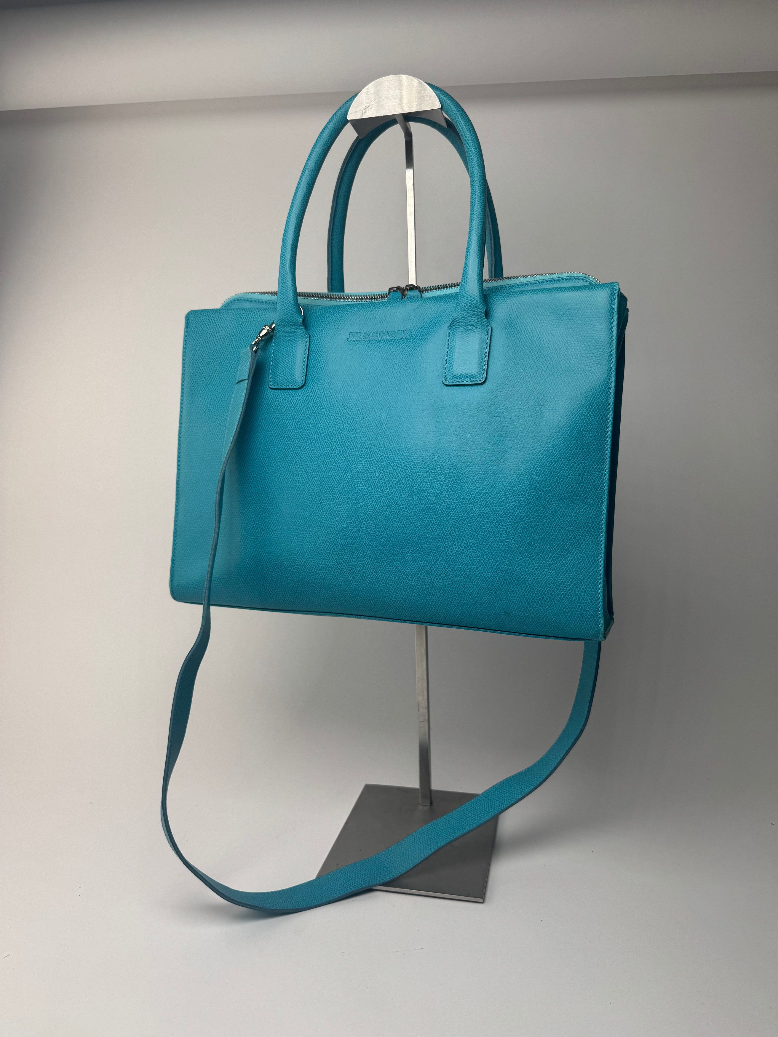 Jil Sander Vintage 2way Leather Bag turquise Size ONE SIZE - 7 Thumbnail