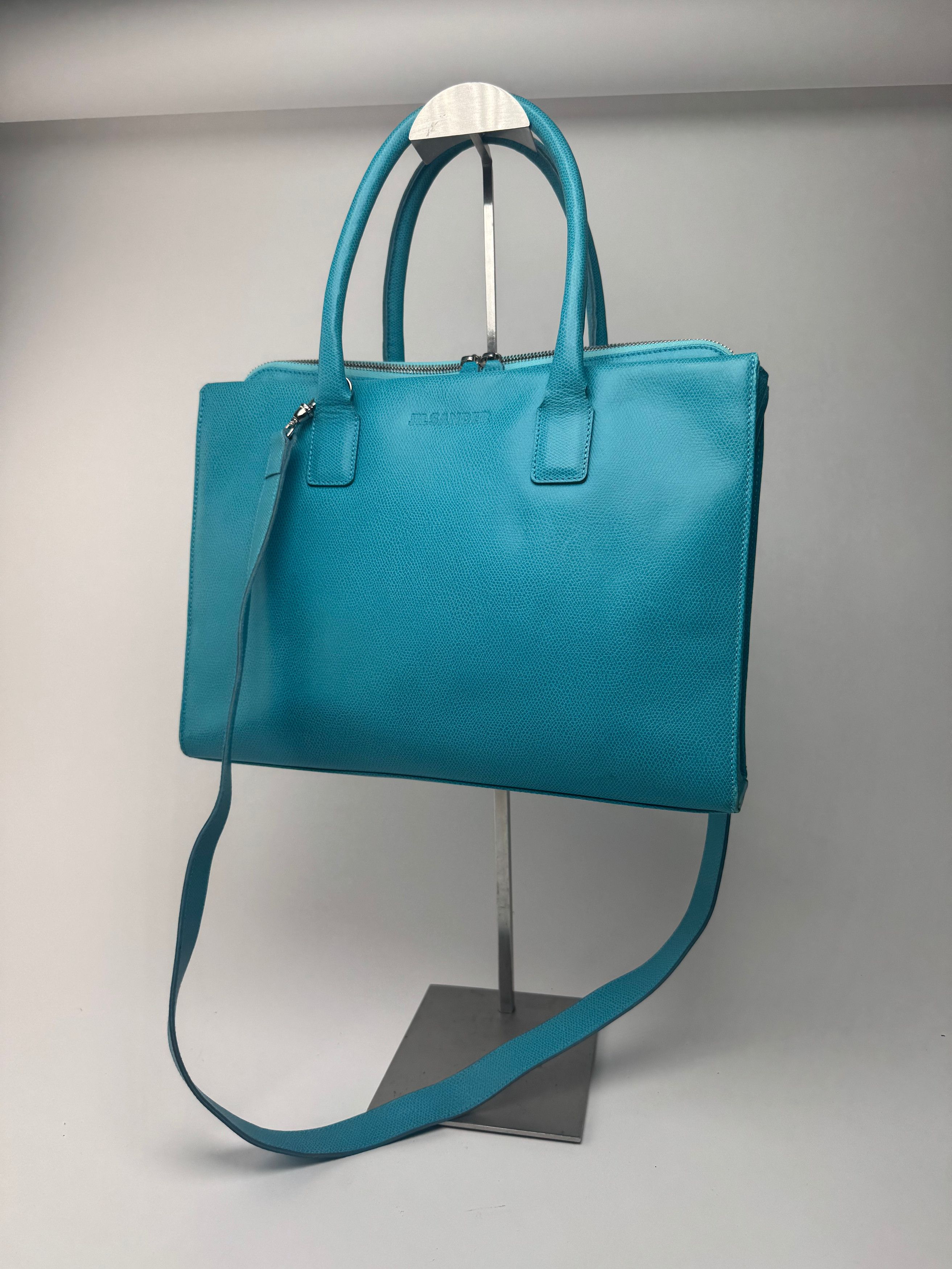 Jil Sander Vintage 2way Leather Bag turquise Size ONE SIZE - 15 Thumbnail