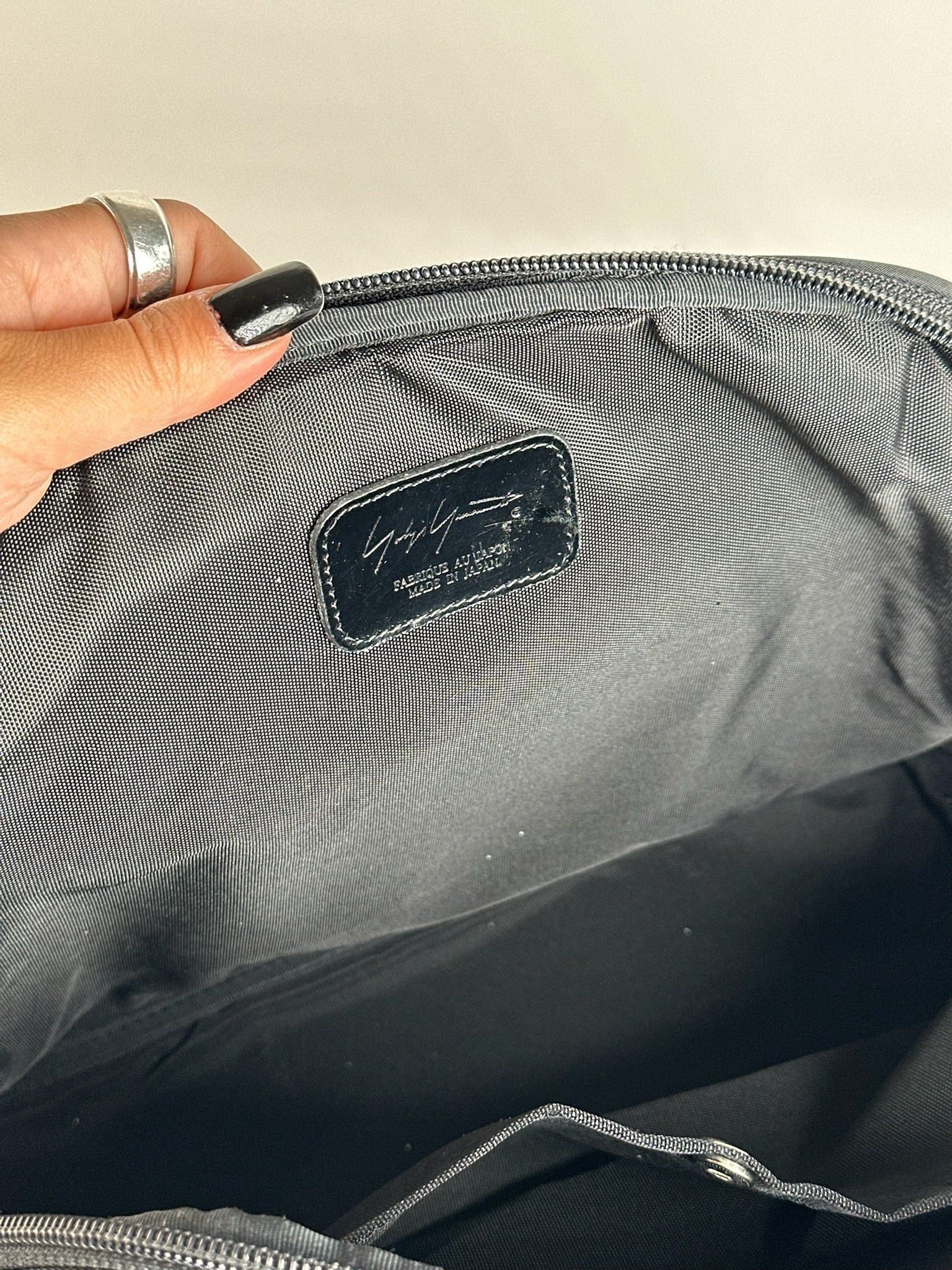 Yohji Yamamoto Vintage Canvas bag black Size ONE SIZE - 4 Thumbnail