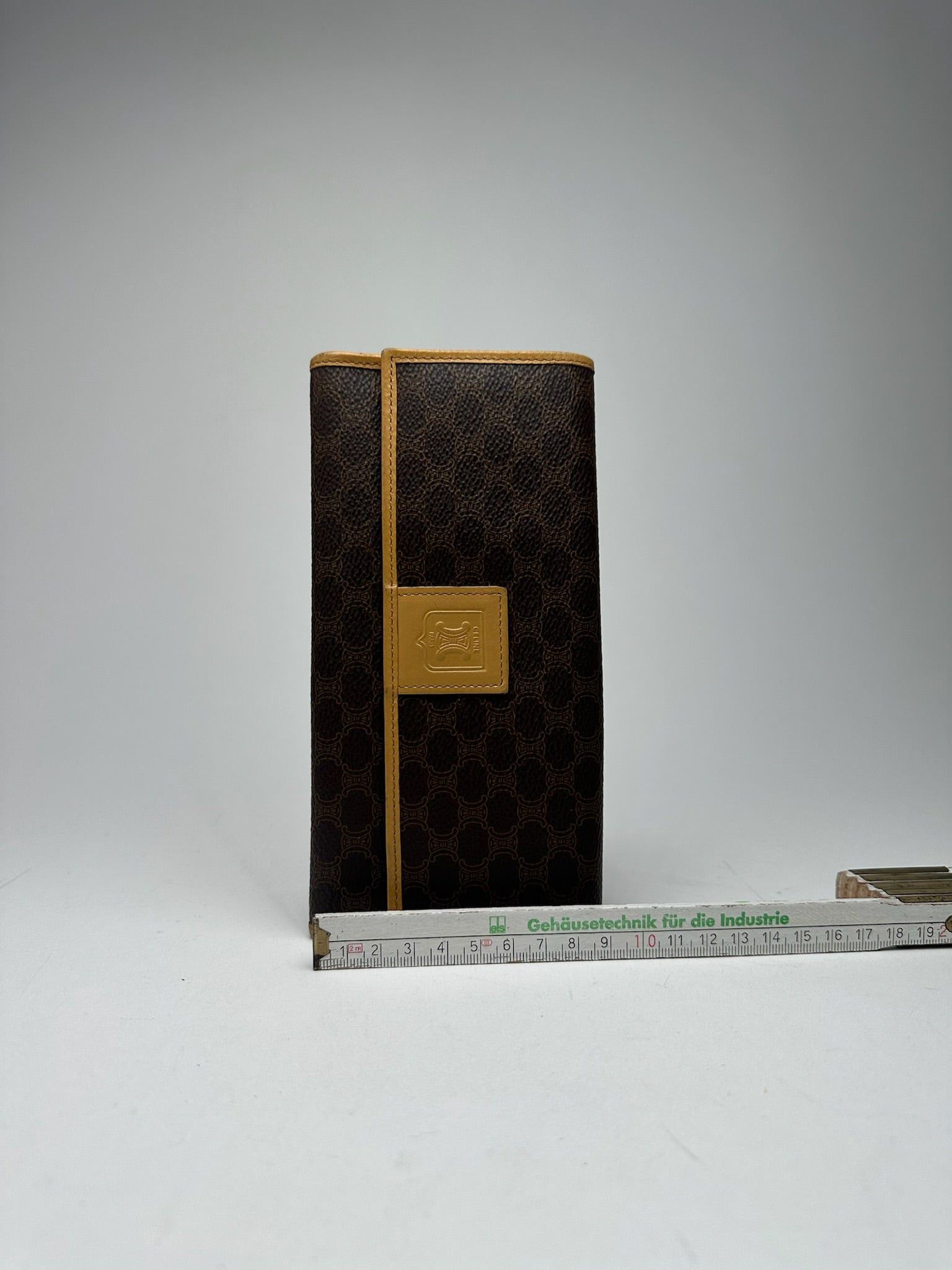 Celine Vintage Paris leather monogram wallet brown Size ONE SIZE - 11 Thumbnail