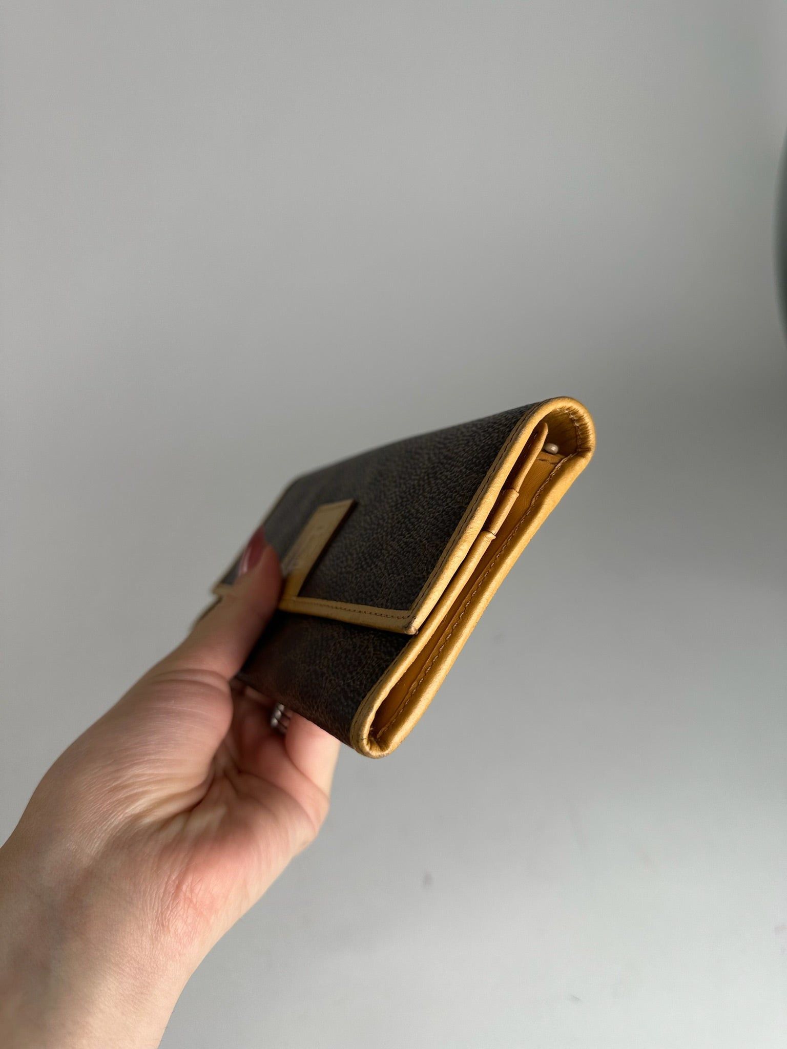 Celine Vintage Paris leather monogram wallet brown Size ONE SIZE - 9 Thumbnail