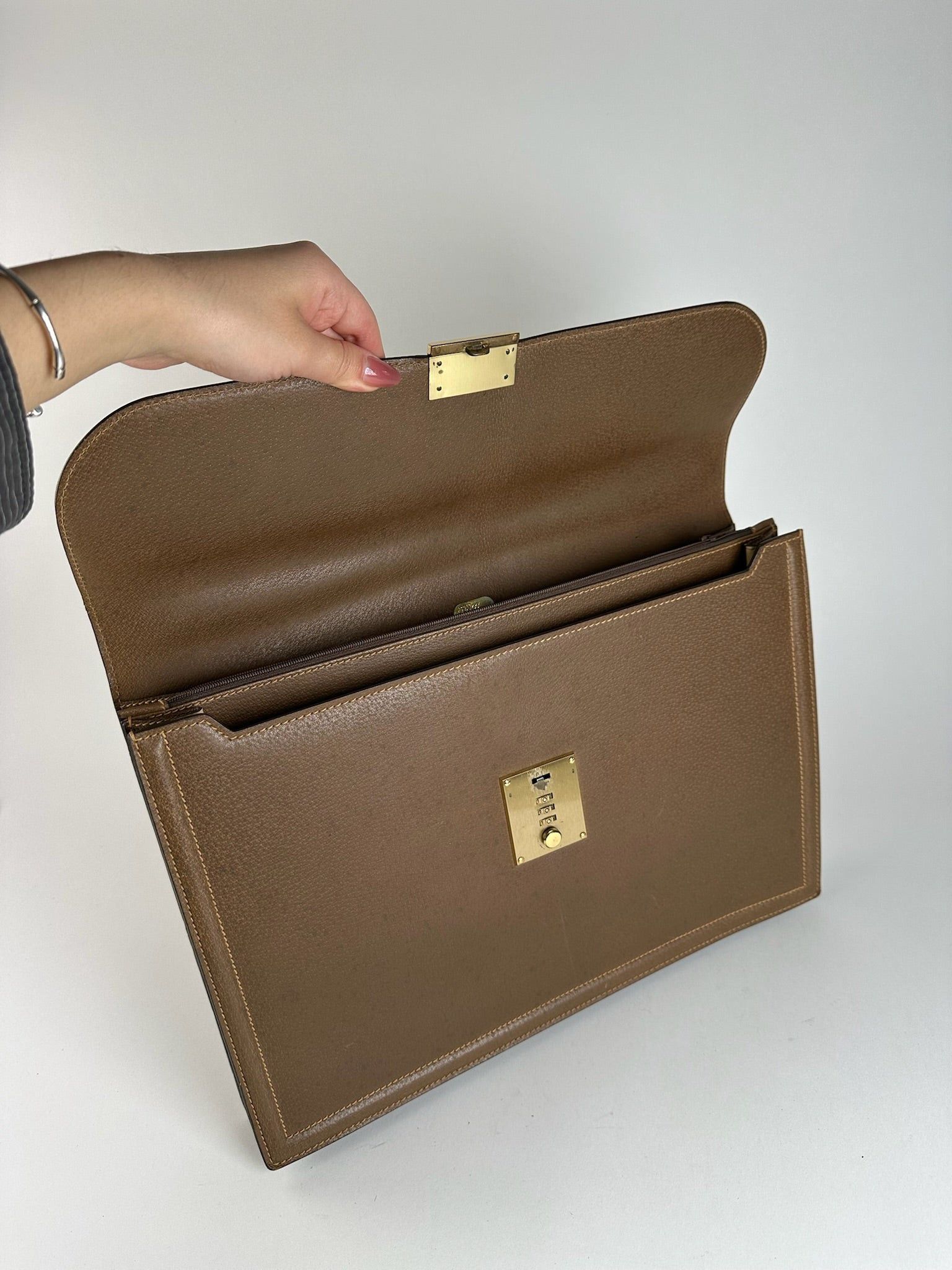 Gucci Vintage Leather briefcase brown Size ONE SIZE - 6 Thumbnail