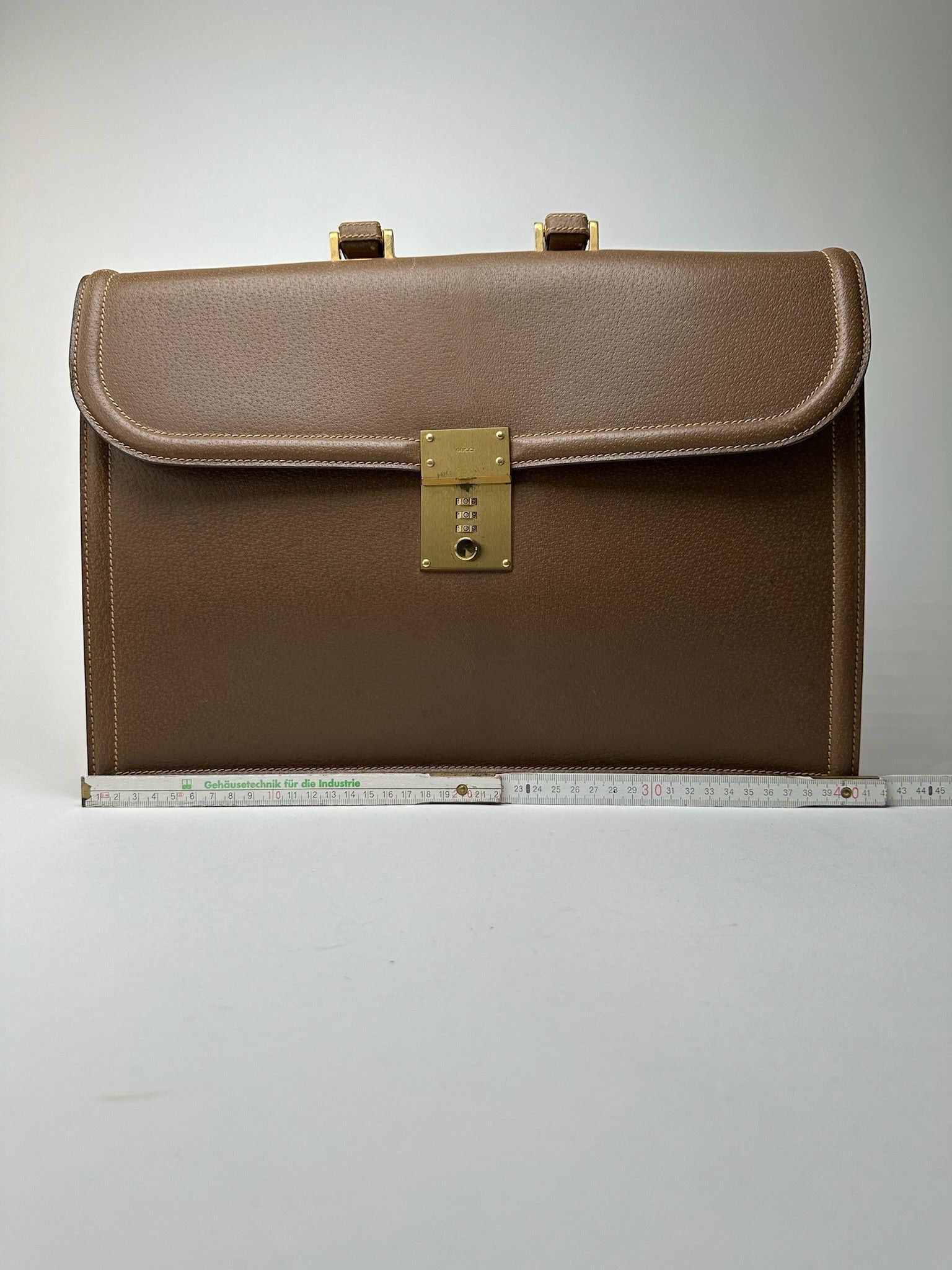 Gucci Vintage Leather briefcase brown Size ONE SIZE - 10 Thumbnail