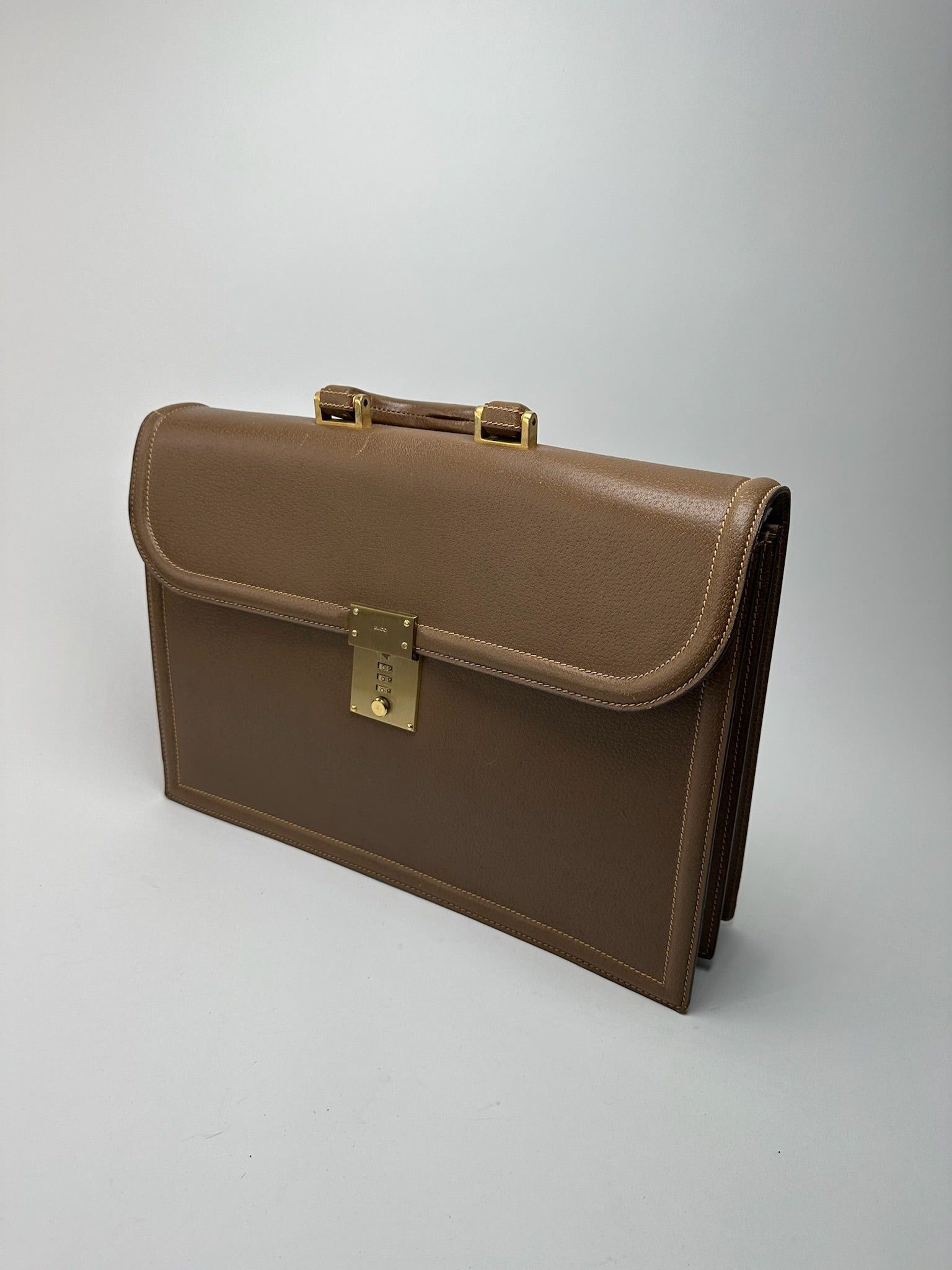 Gucci Vintage Leather briefcase brown Size ONE SIZE - 12 Thumbnail