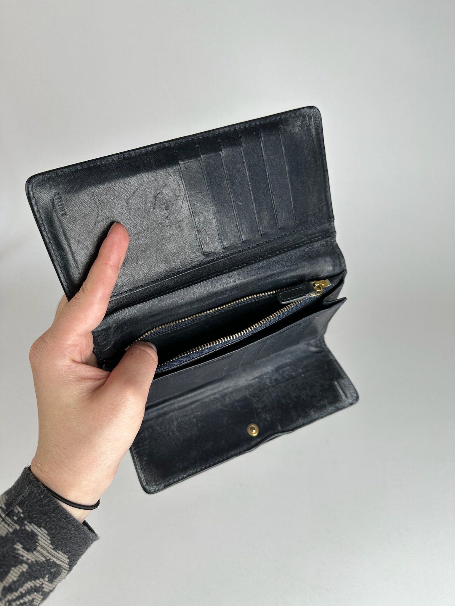 Celine Vintage Paris Canvas Leather Monogram Wallet Size ONE SIZE - 7 Thumbnail