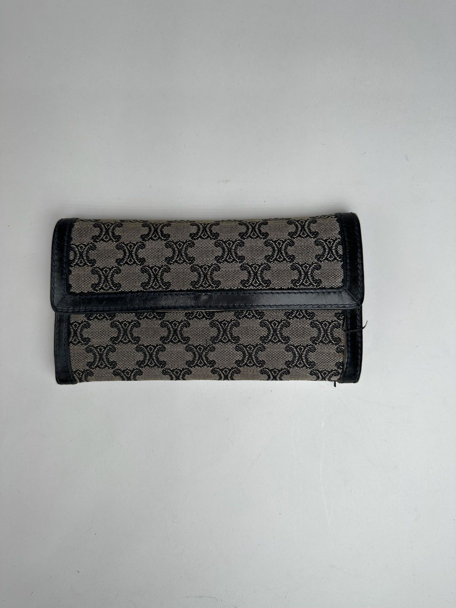 Celine Vintage Paris Canvas Leather Monogram Wallet Size ONE SIZE - 11 Thumbnail