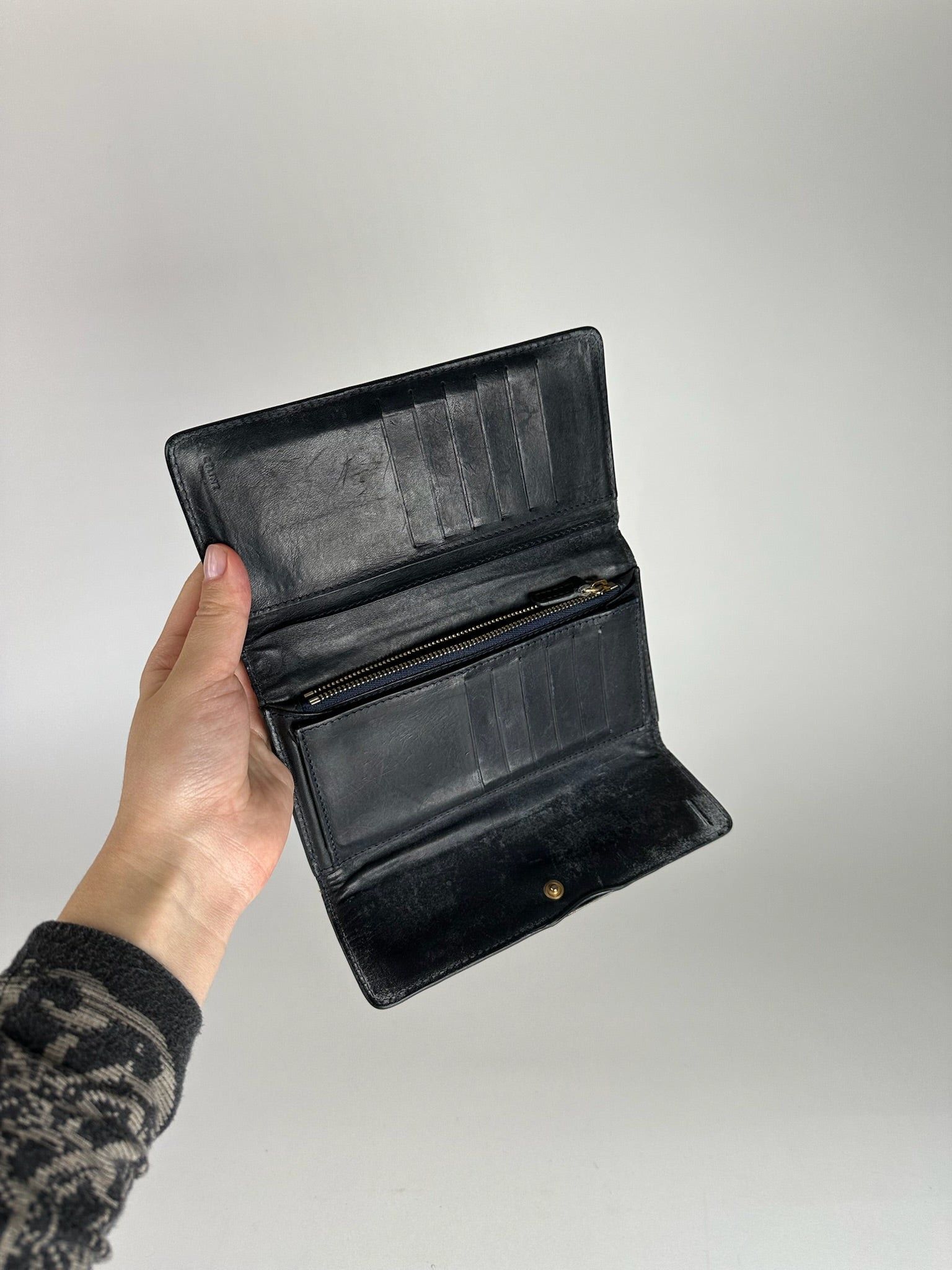 Celine Vintage Paris Canvas Leather Monogram Wallet Size ONE SIZE - 6 Thumbnail