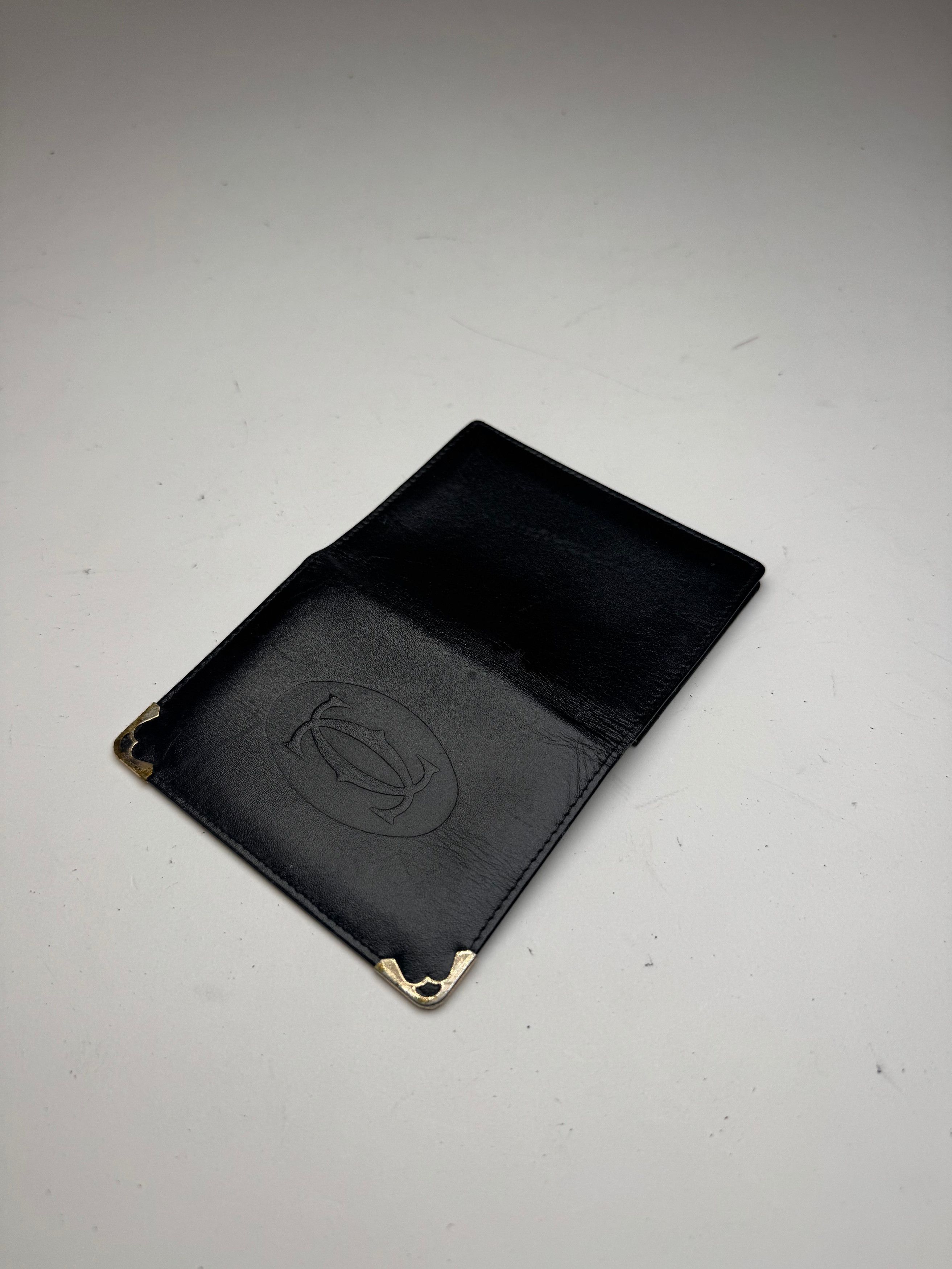 Cartier Vintage leather card holder black Size ONE SIZE - 7 Thumbnail