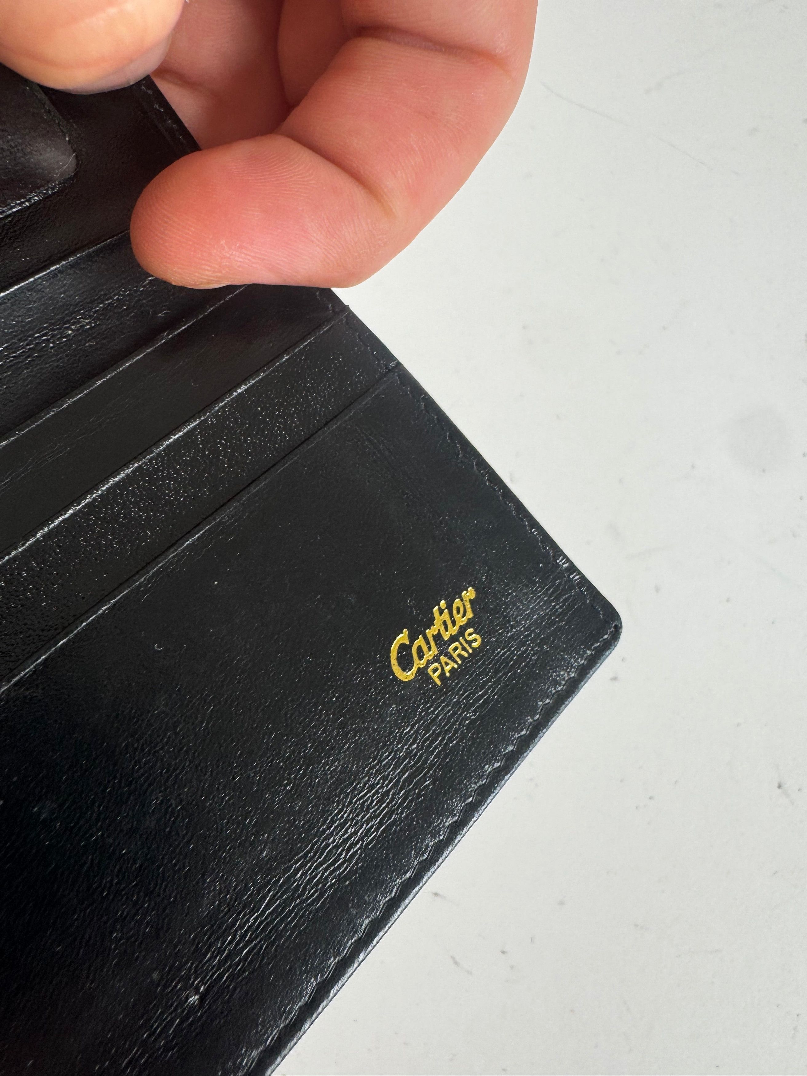 Cartier Vintage leather card holder black Size ONE SIZE - 5 Thumbnail