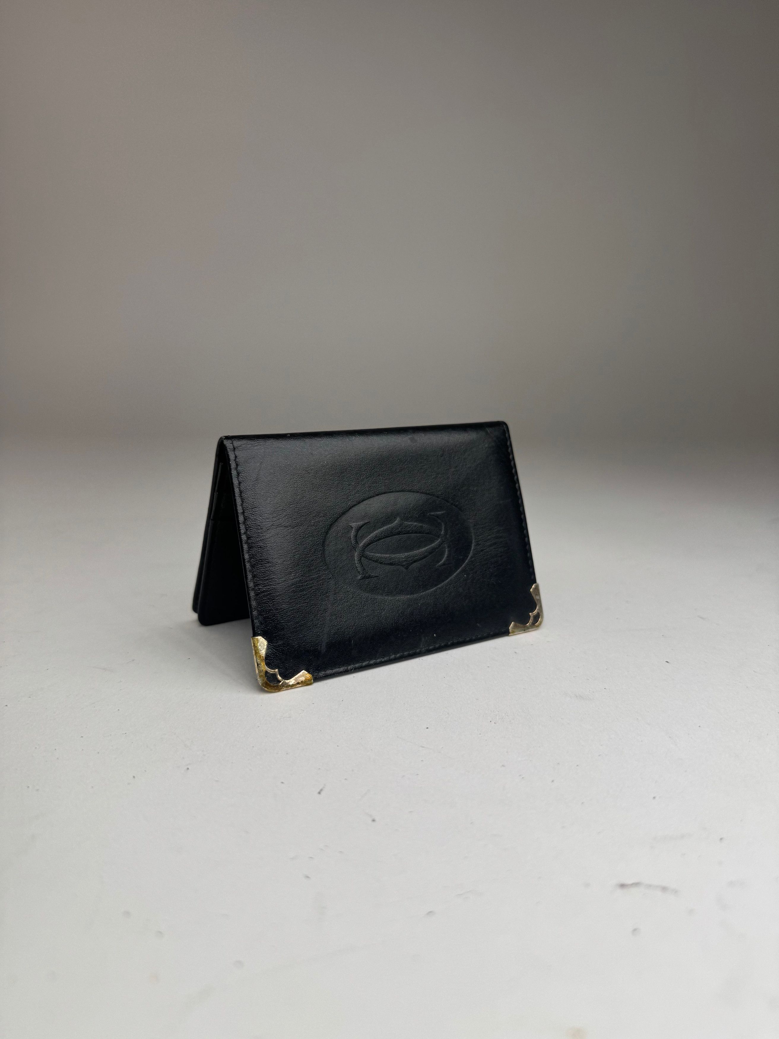 Cartier Vintage leather card holder black Size ONE SIZE - 10 Thumbnail