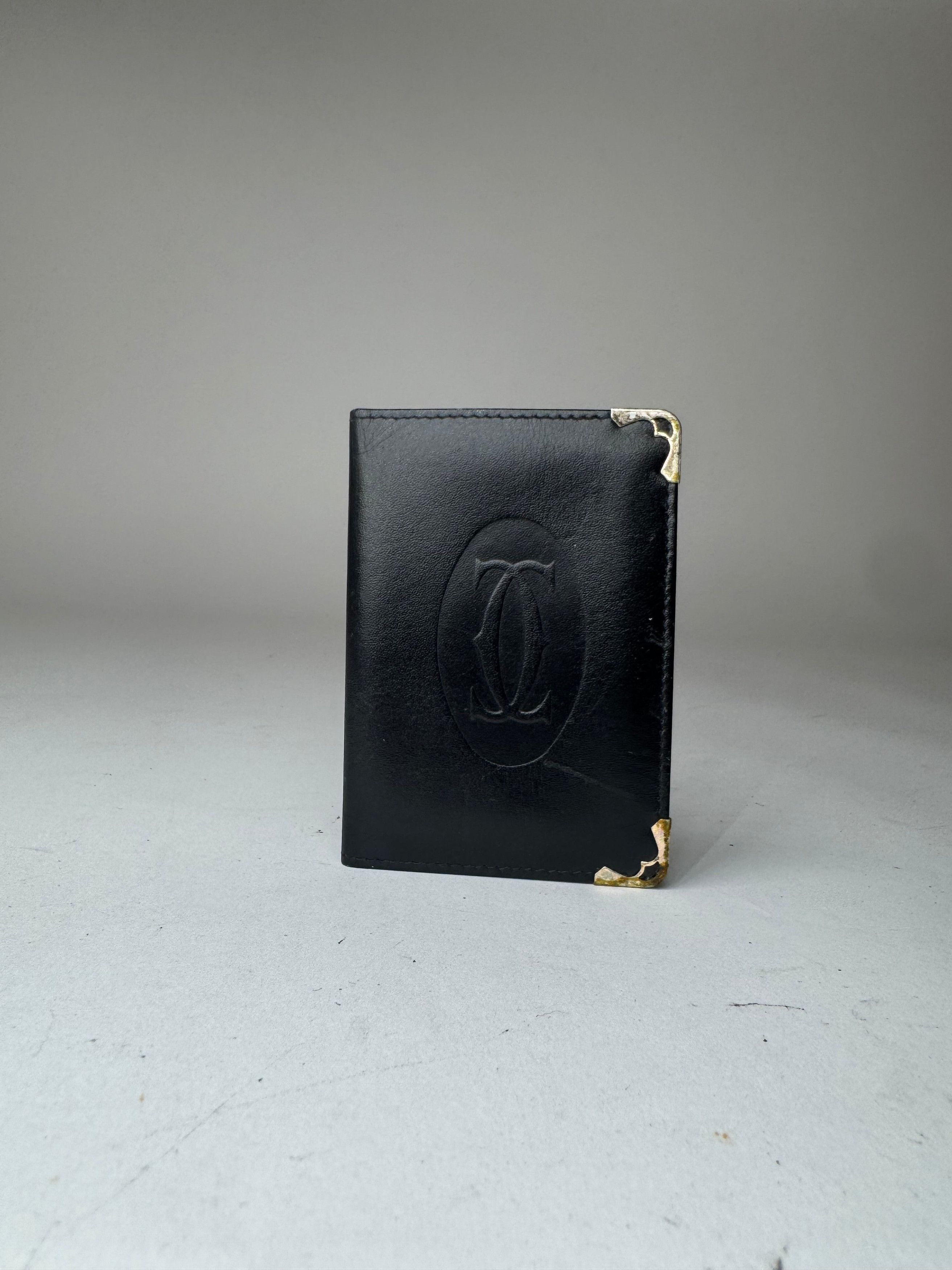 Cartier Vintage leather card holder black Size ONE SIZE - 2 Thumbnail