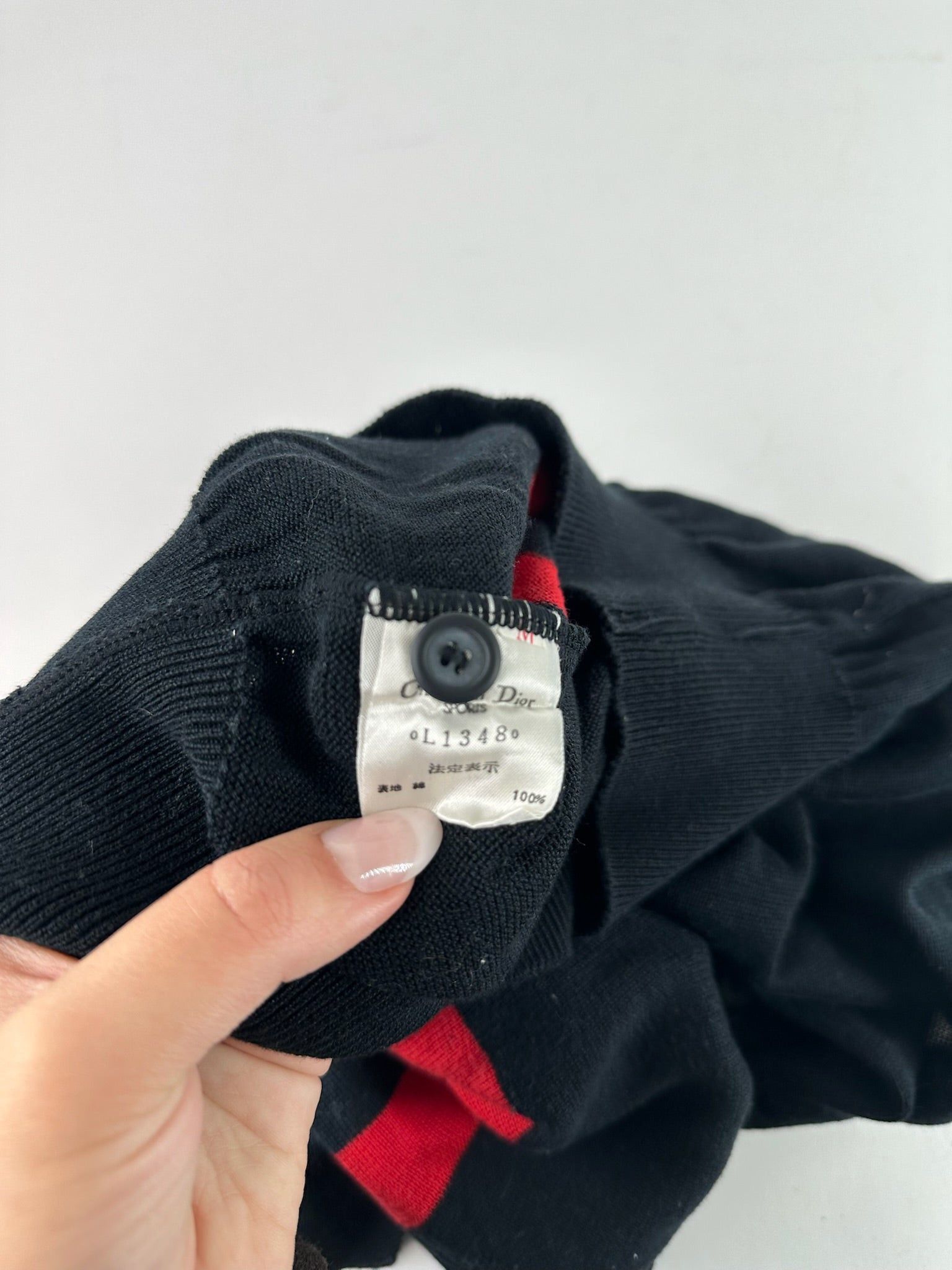 Dior Vintage polo shirt black red white Size M / US 6-8 / IT 42-44 - 8 Thumbnail