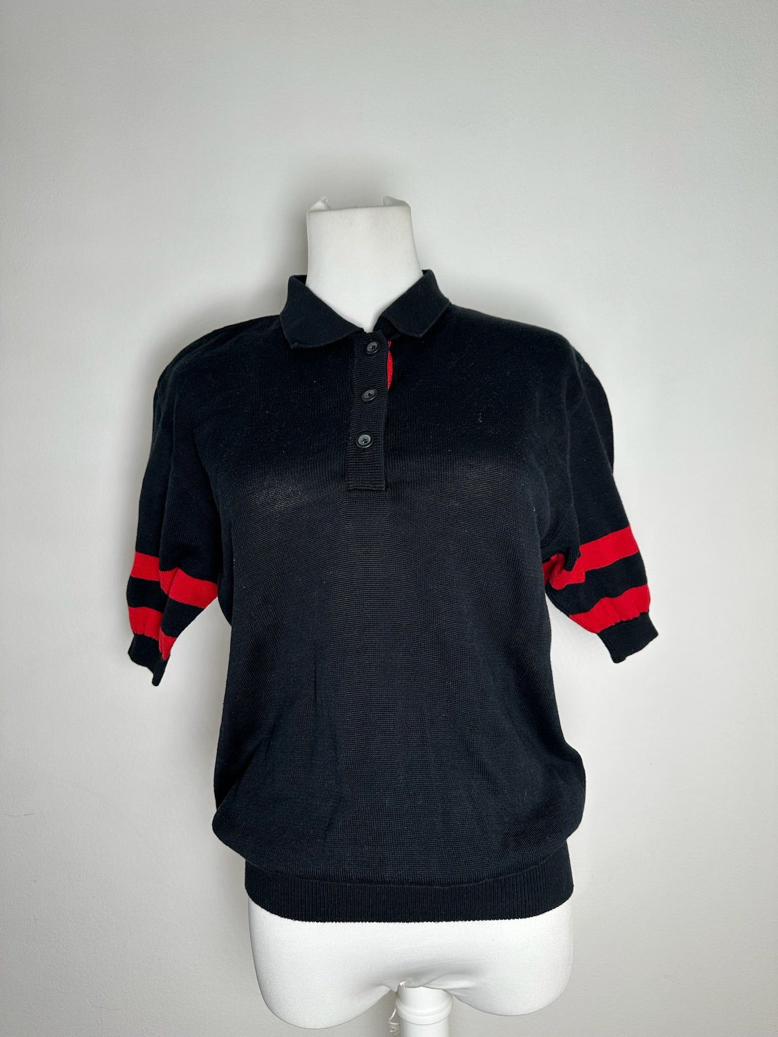 Dior Vintage polo shirt black red white Size M / US 6-8 / IT 42-44 - 5 Thumbnail