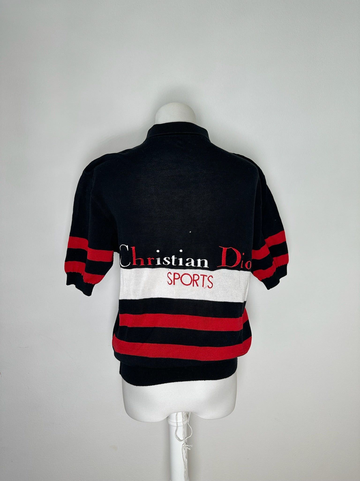 Dior Vintage polo shirt black red white Size M / US 6-8 / IT 42-44 - 7 Thumbnail