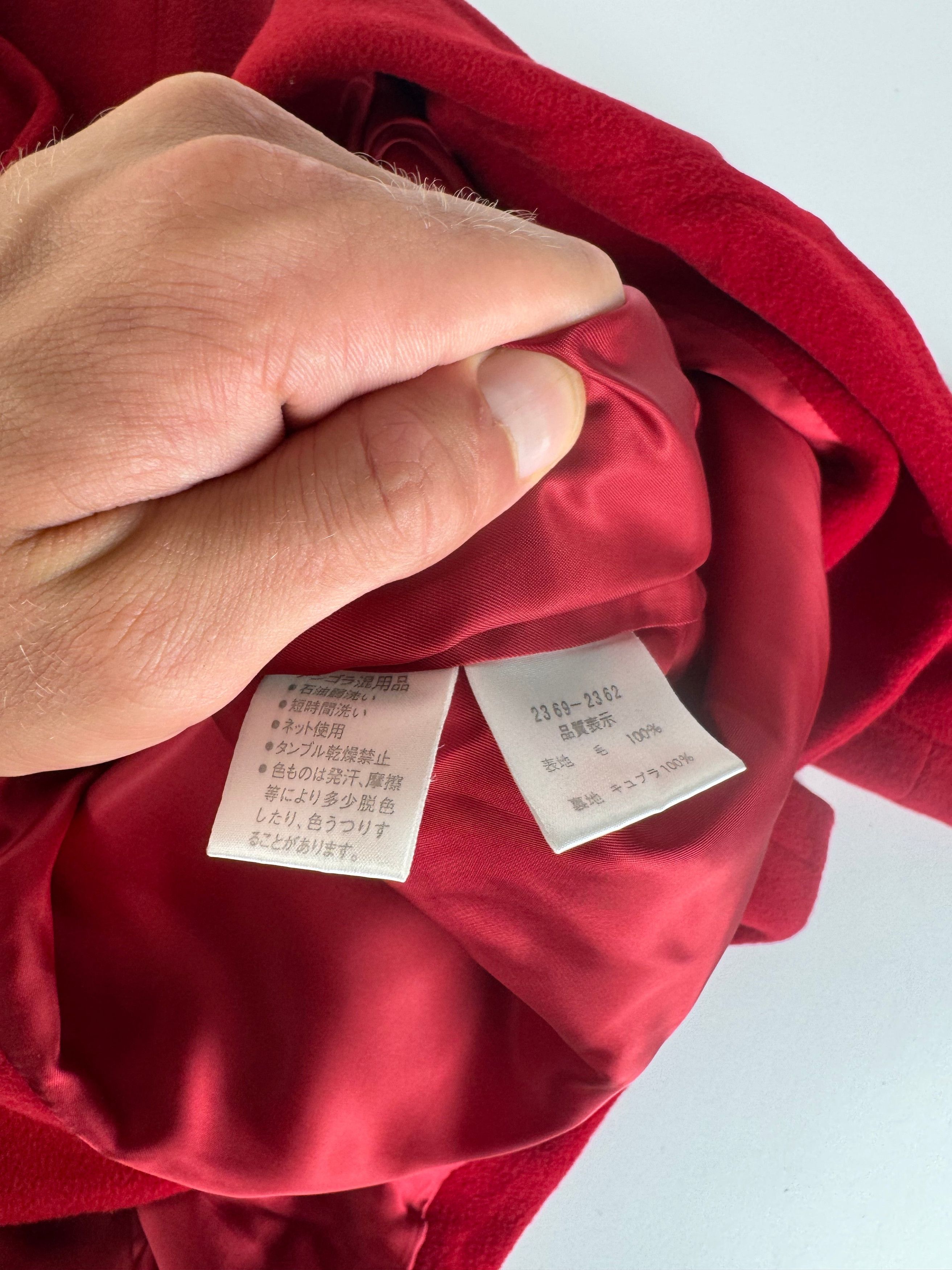Balenciaga Vintage Wool Coat M red Size M / US 6-8 / IT 42-44 - 12 Thumbnail