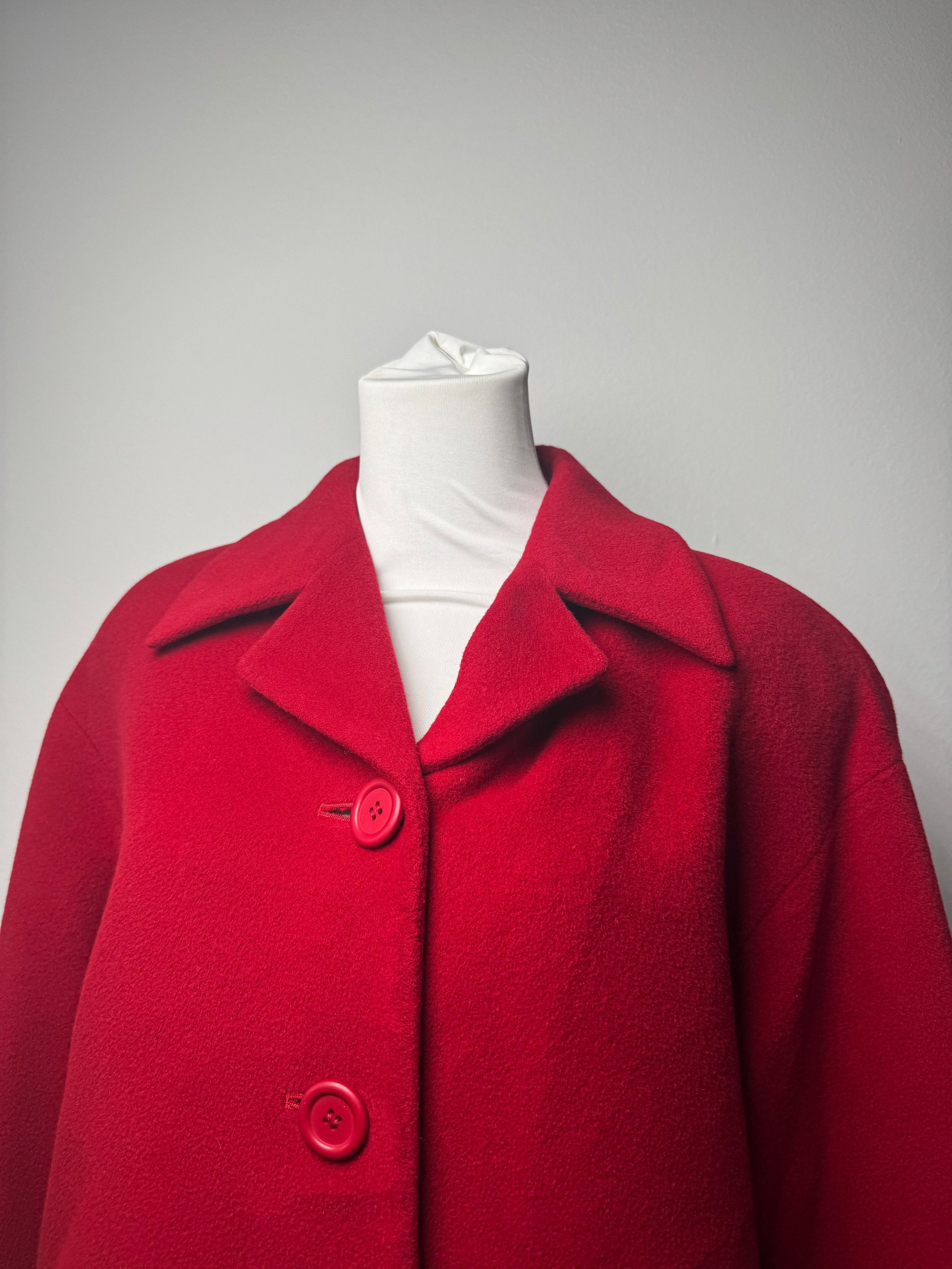 Balenciaga Vintage Wool Coat M red Size M / US 6-8 / IT 42-44 - 14 Thumbnail