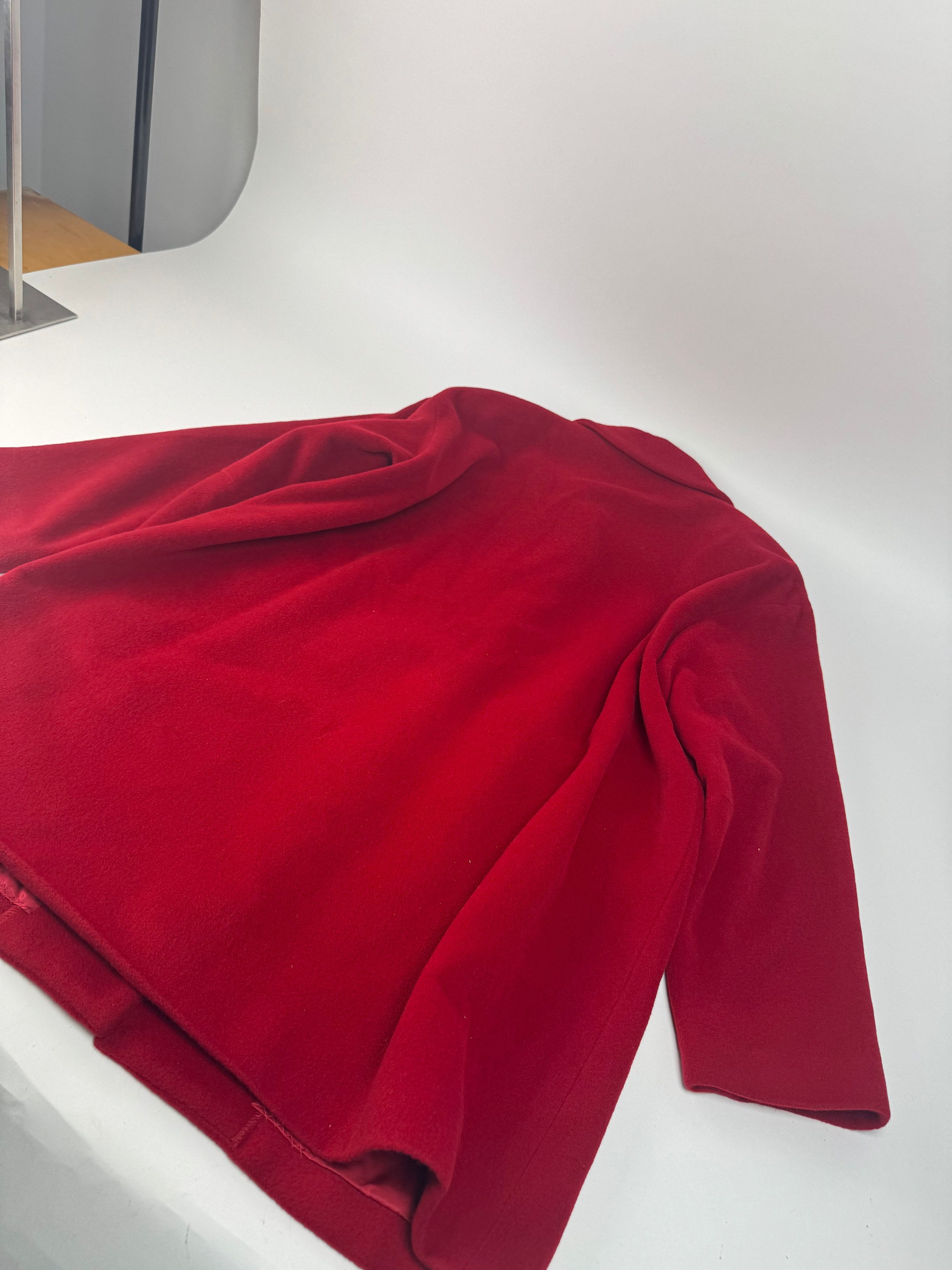 Balenciaga Vintage Wool Coat M red Size M / US 6-8 / IT 42-44 - 9 Thumbnail