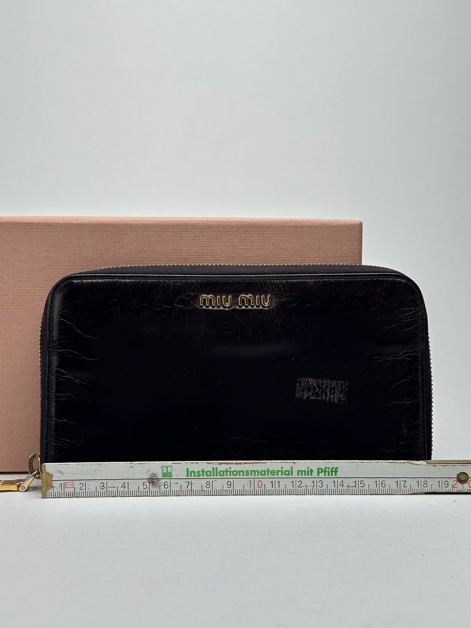 Miu Miu Vintage Leather wallet purple Size ONE SIZE - 3 Thumbnail