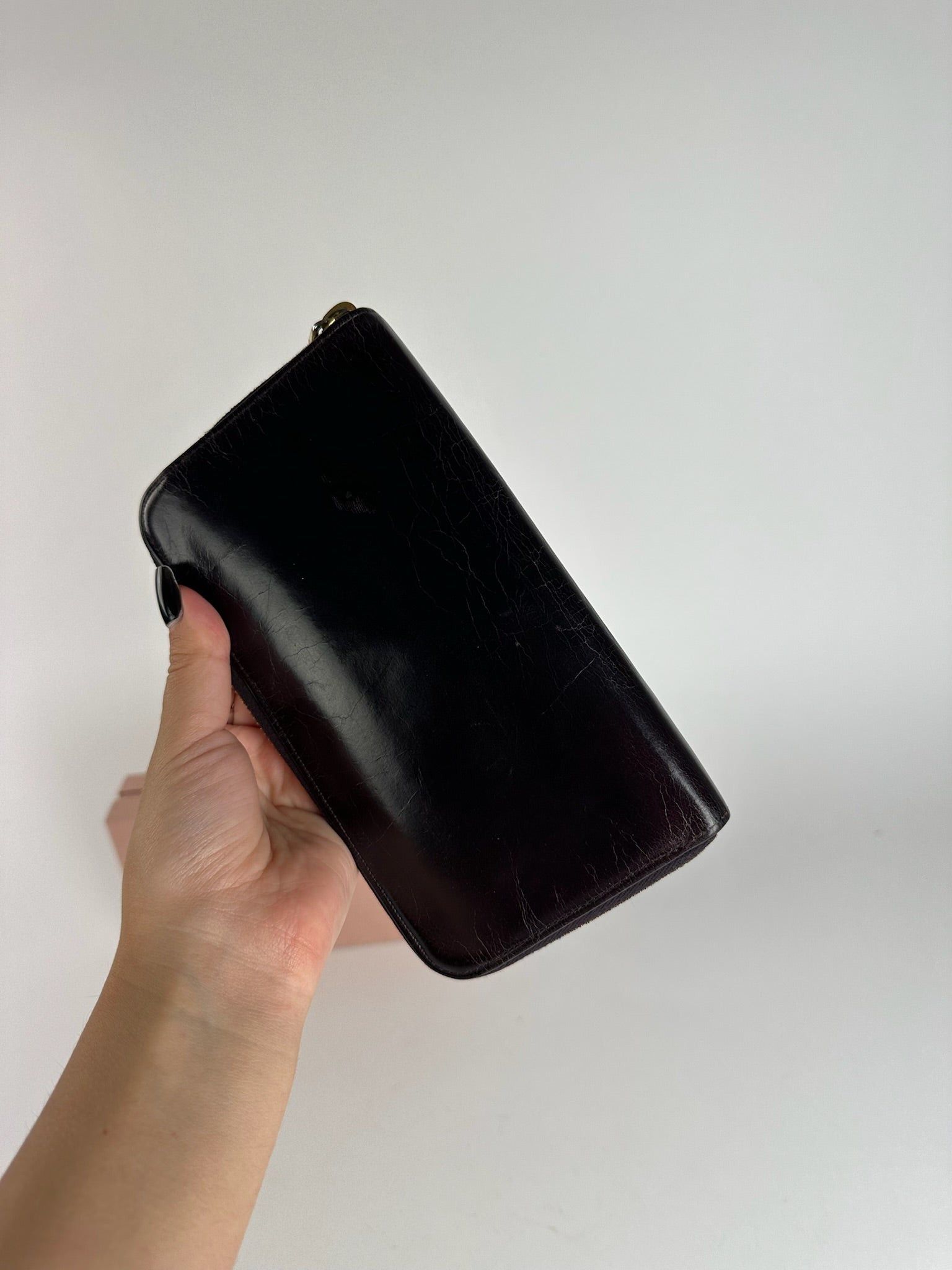 Miu Miu Vintage Leather wallet purple Size ONE SIZE - 9 Thumbnail