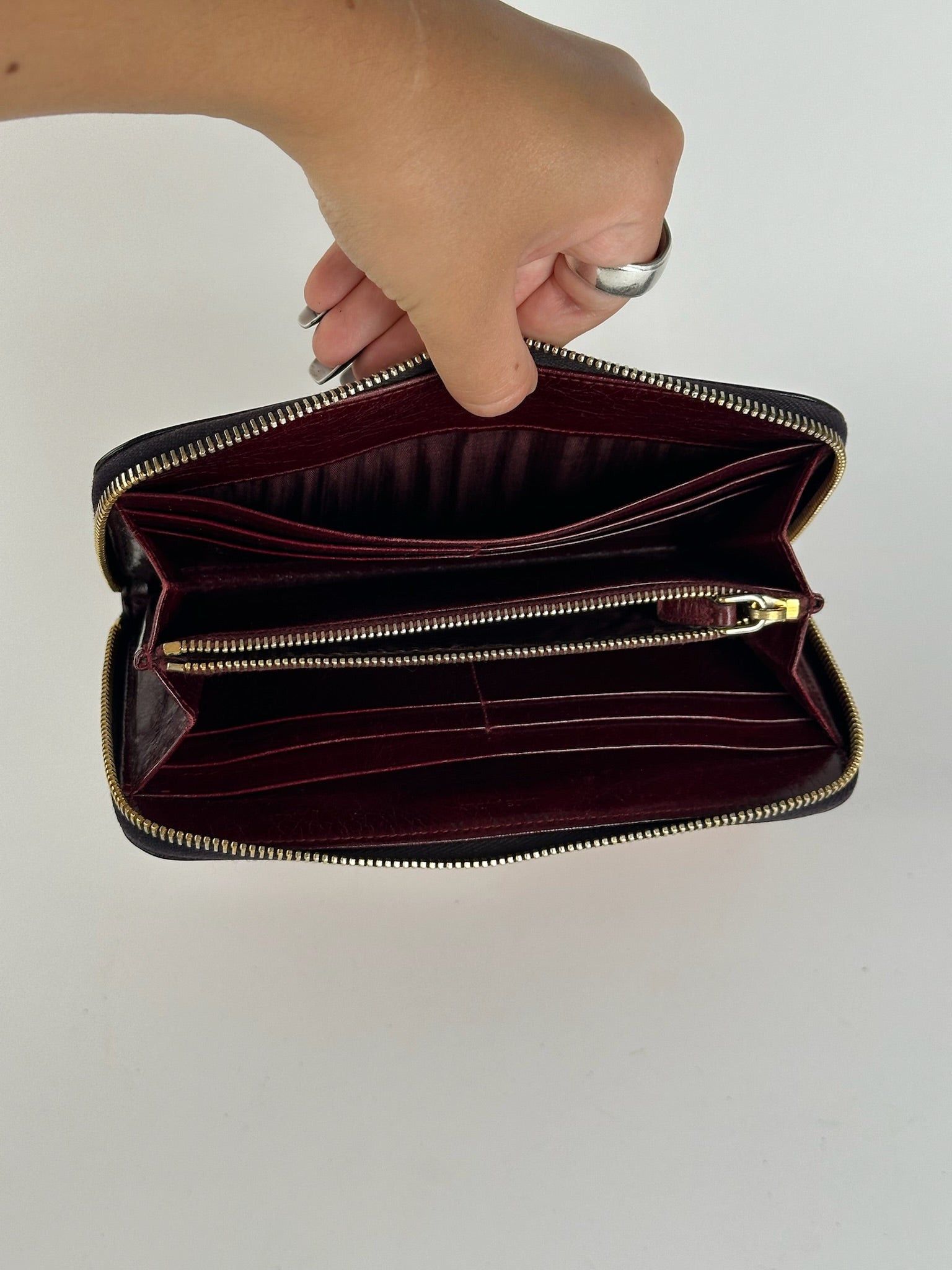 Miu Miu Vintage Leather wallet purple Size ONE SIZE - 4 Thumbnail