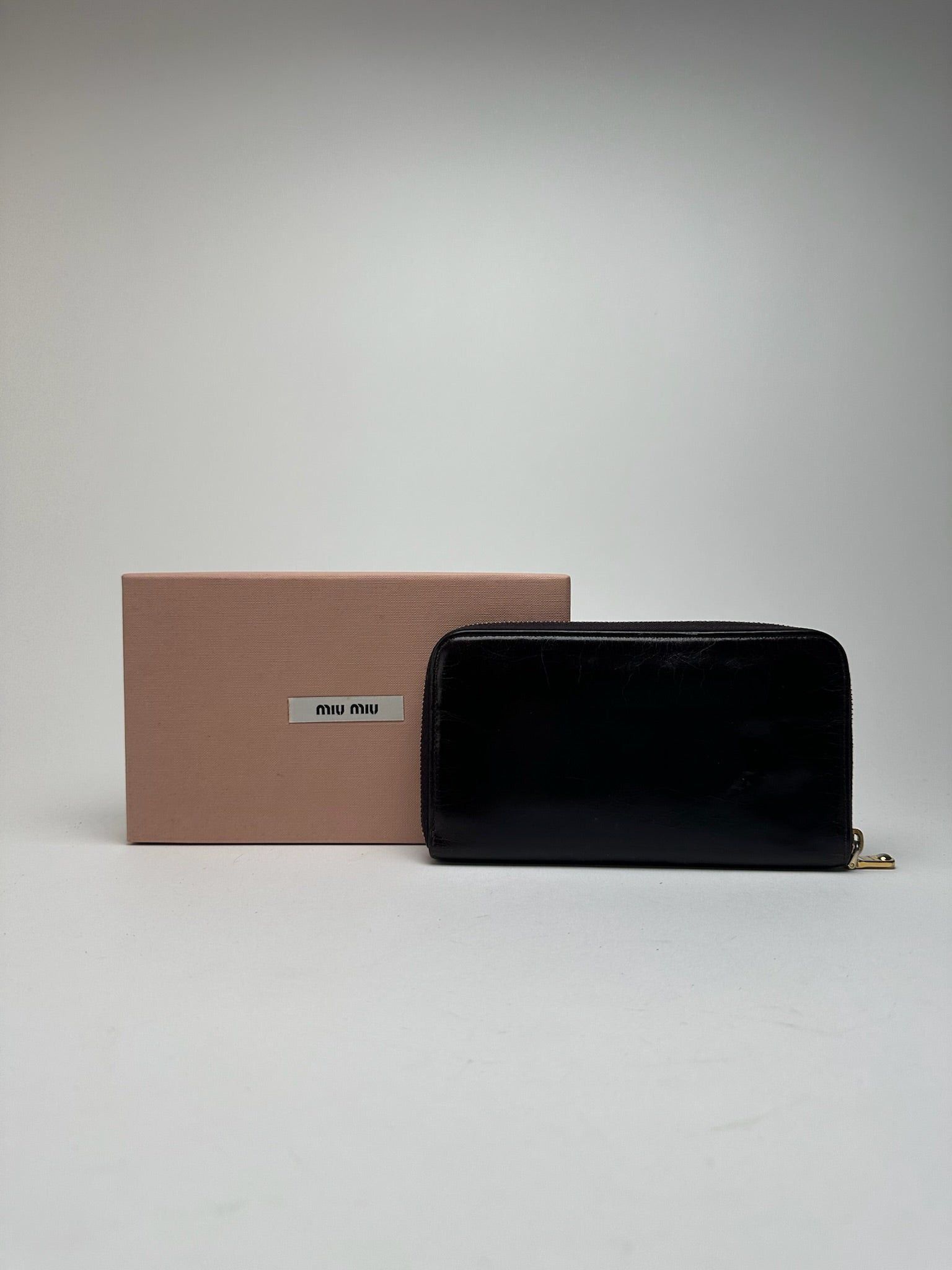 Miu Miu Vintage Leather wallet purple Size ONE SIZE - 2 Thumbnail