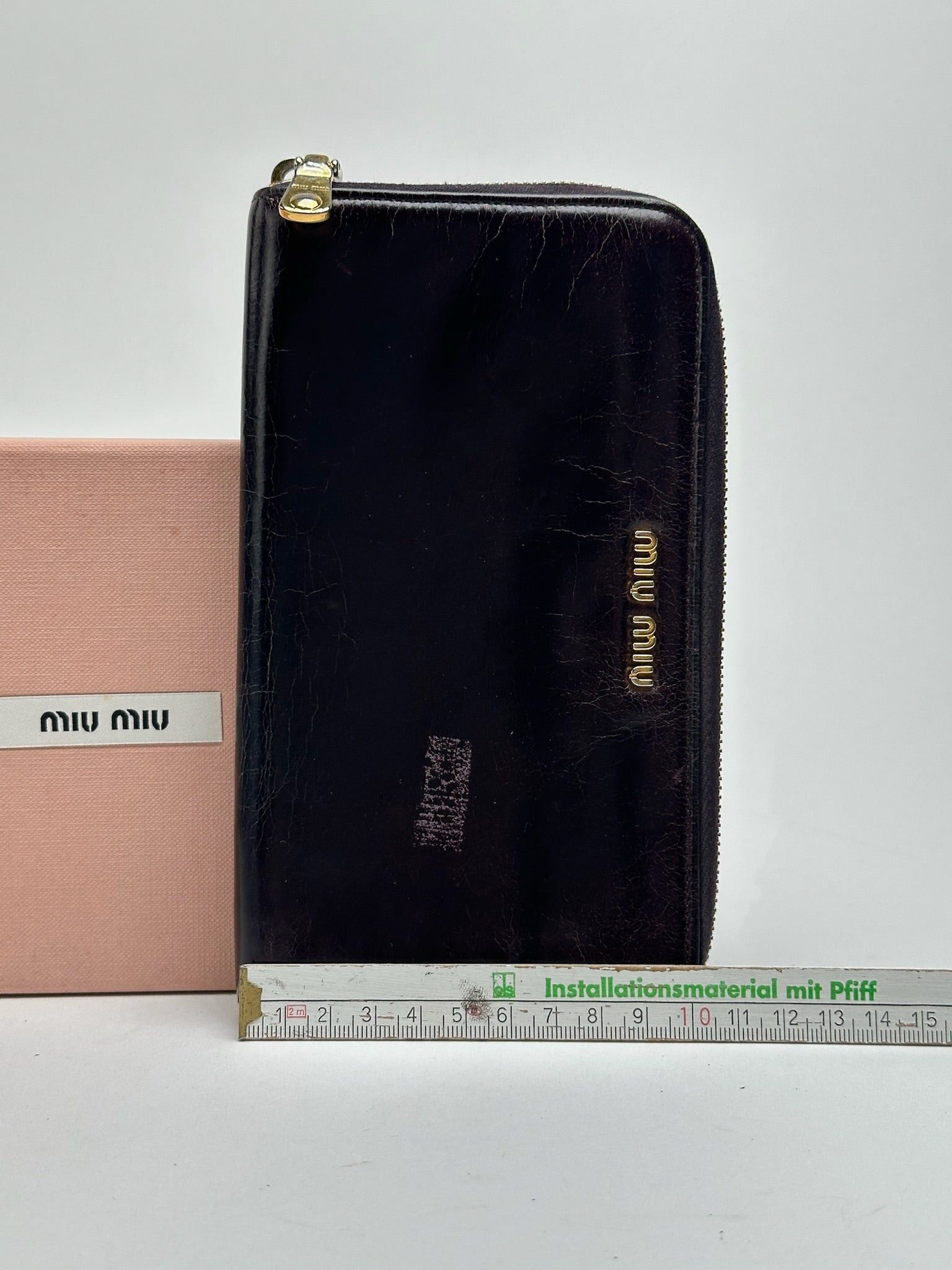 Miu Miu Vintage Leather wallet purple Size ONE SIZE - 11 Thumbnail