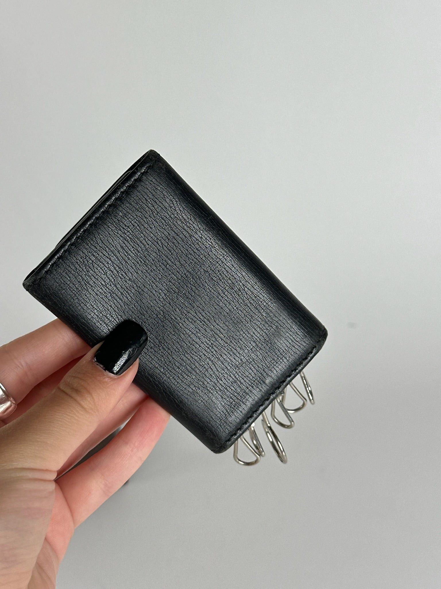 Gucci Vintage leather key holder black Size ONE SIZE - 8 Thumbnail