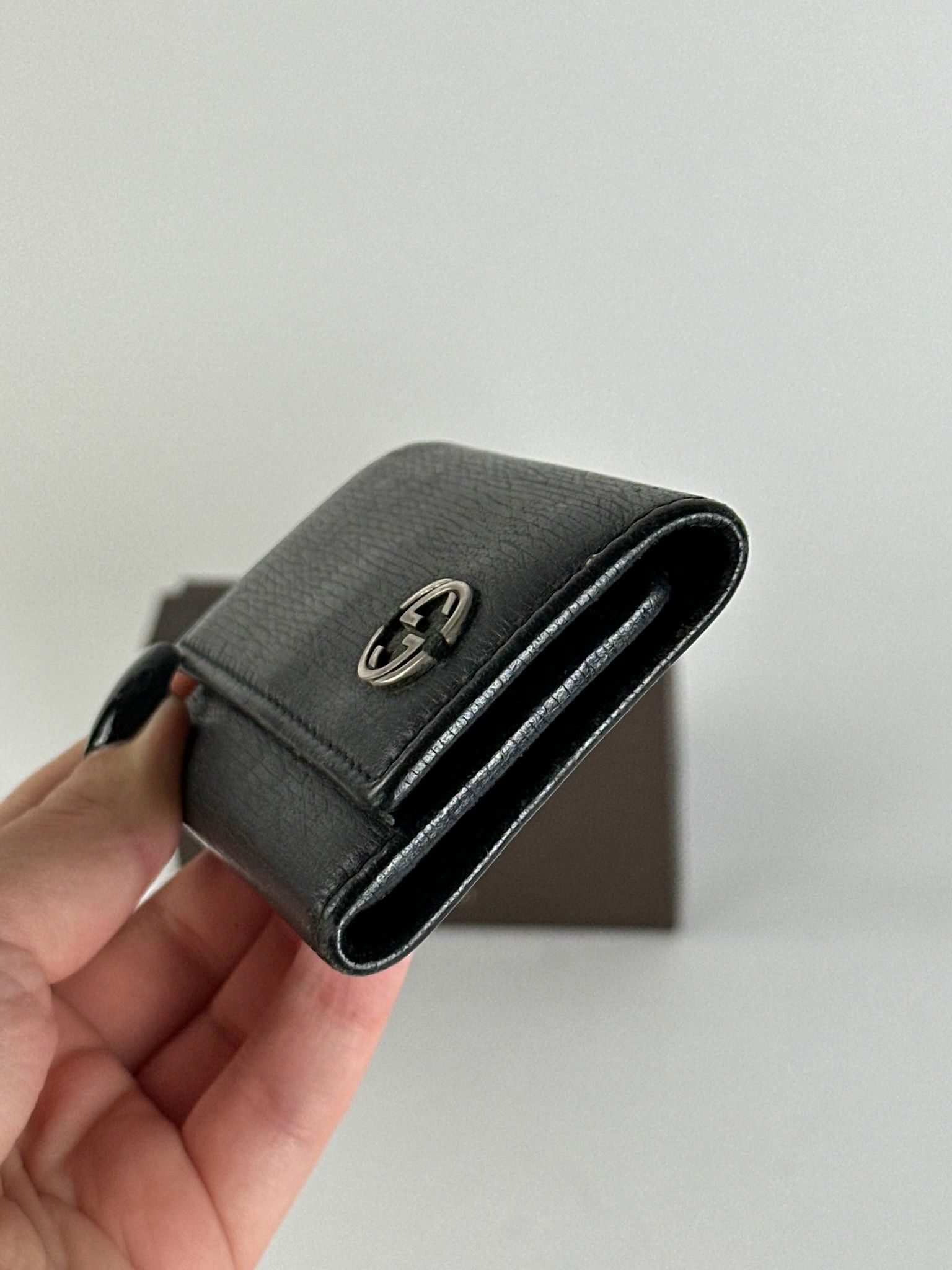 Gucci Vintage leather key holder black Size ONE SIZE - 5 Thumbnail