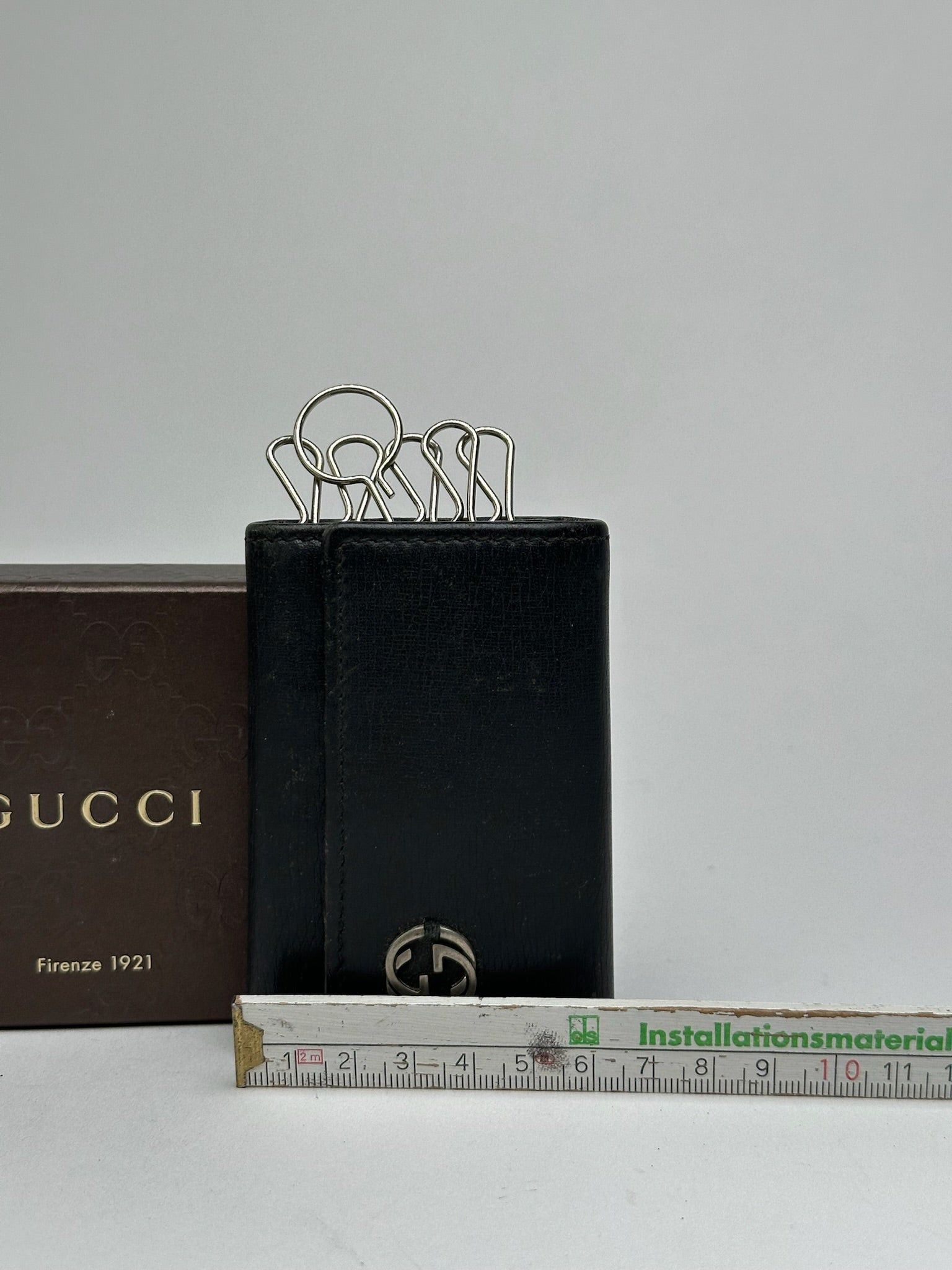 Gucci Vintage leather key holder black Size ONE SIZE - 10 Thumbnail