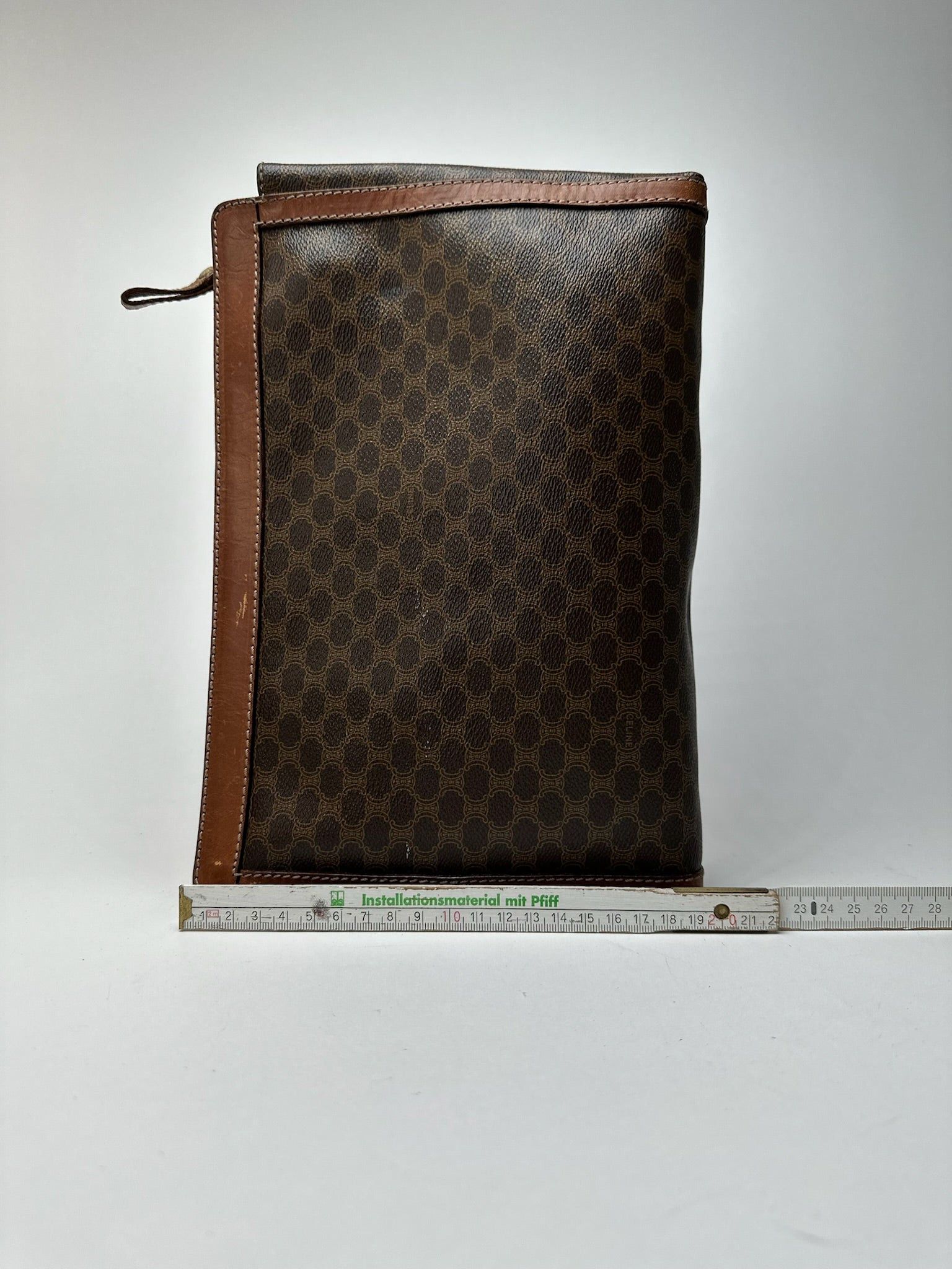 Celine Vintage Monogram Leather clutch brown Size ONE SIZE - 9 Thumbnail