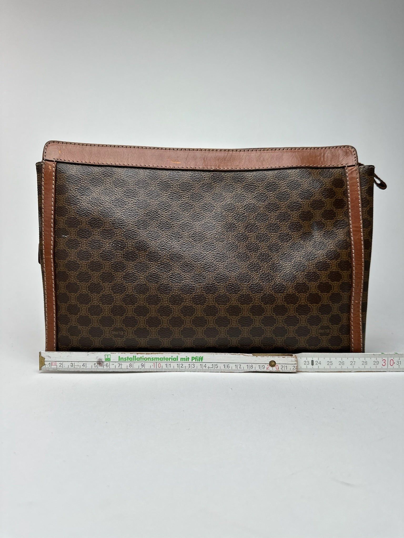 Celine Vintage Monogram Leather clutch brown Size ONE SIZE - 10 Thumbnail