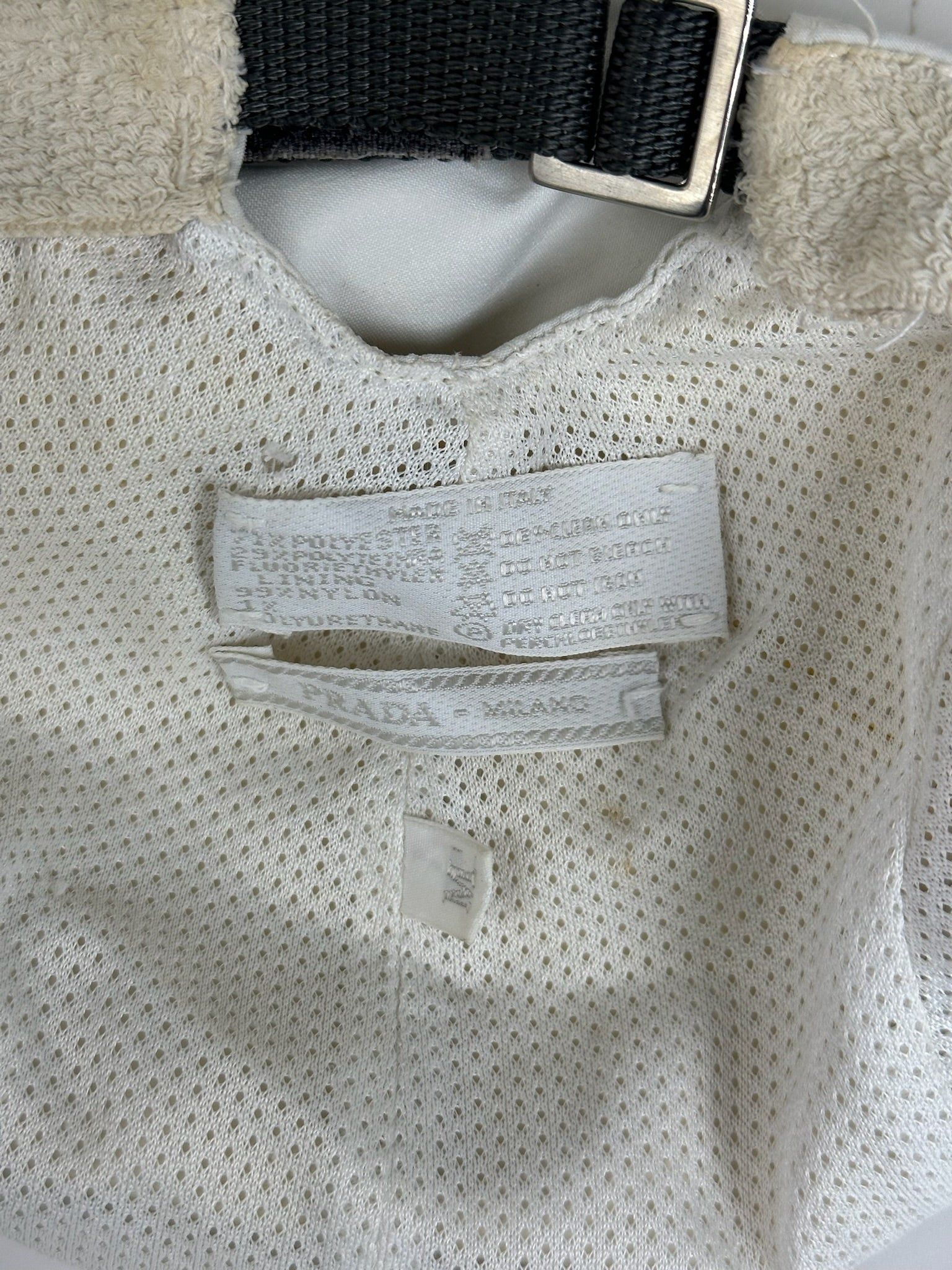 Prada Vintage Sport SnapBack White Size ONE SIZE - 4 Thumbnail