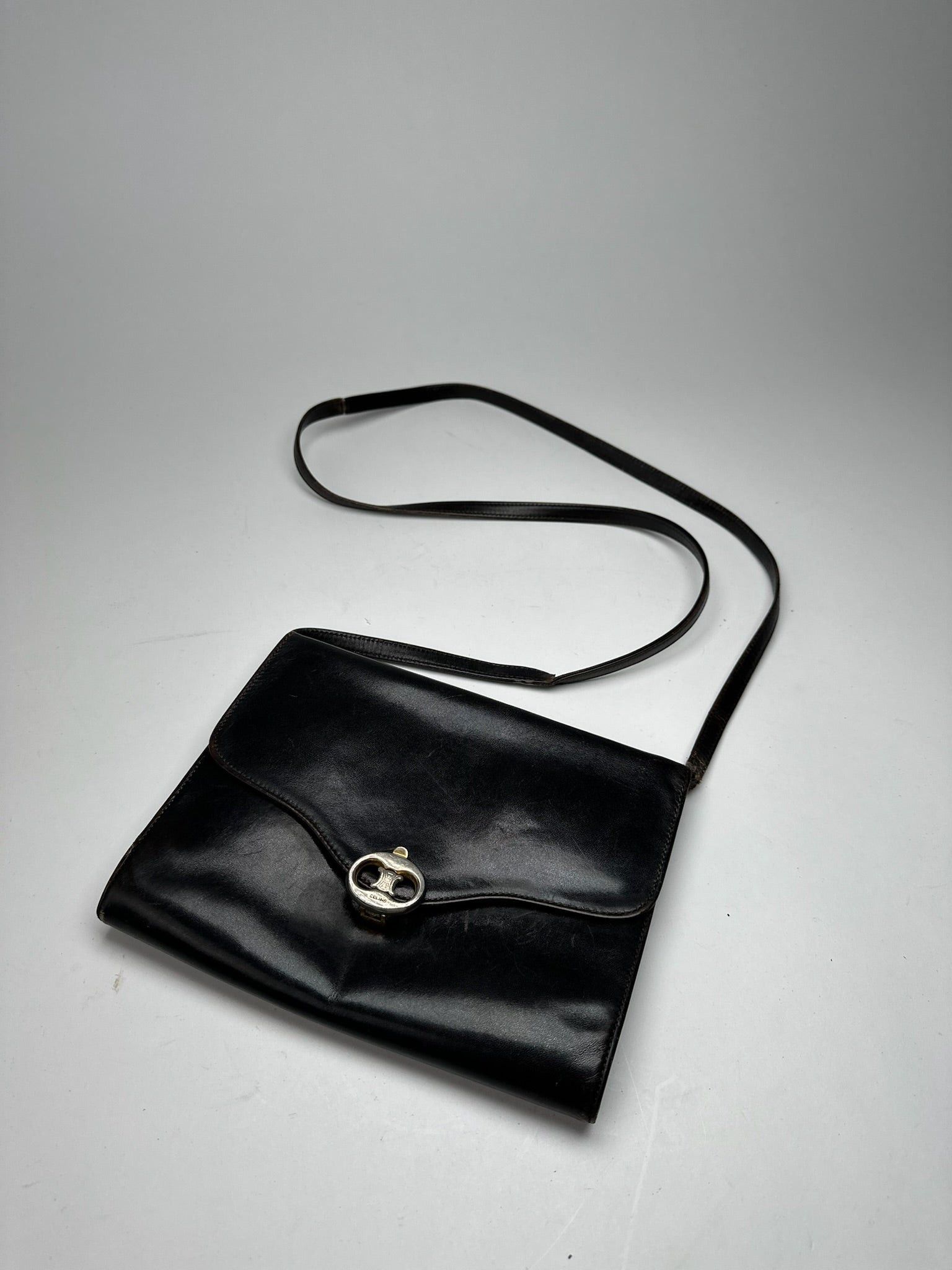 Celine Vintage Triomphe Leather Bag Size ONE SIZE - 9 Thumbnail