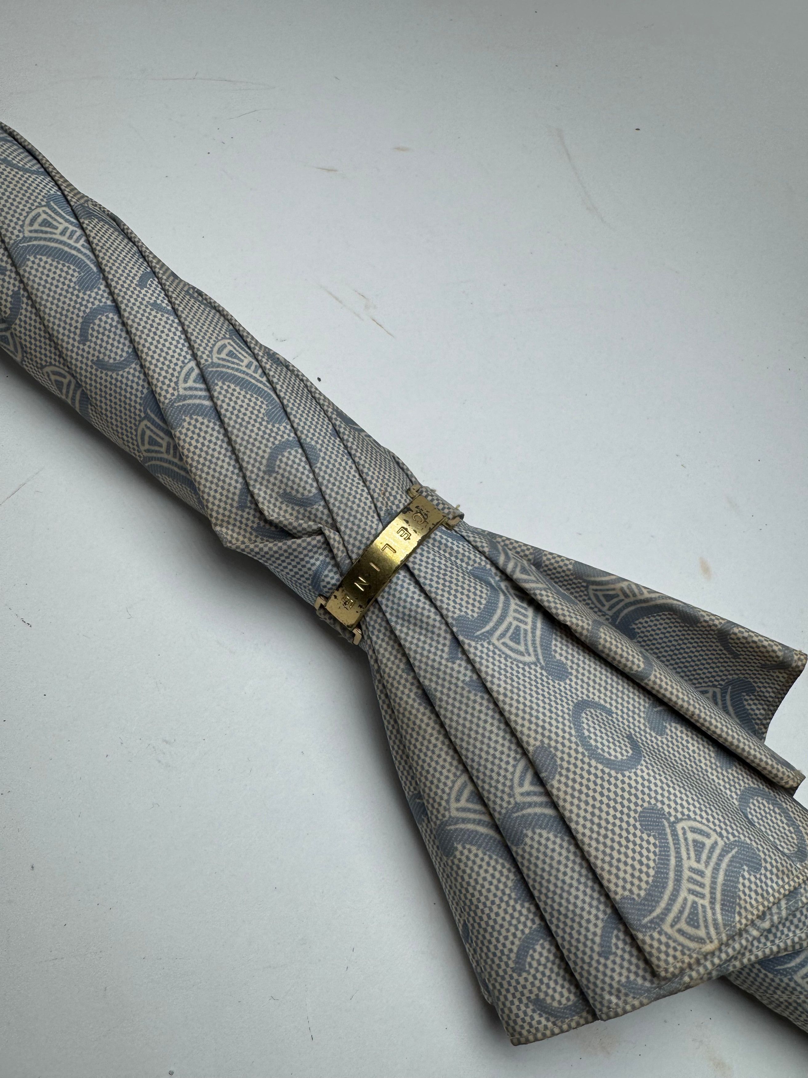 Celine Vintage Paris Monogram Umbrella Turquoise Size ONE SIZE - 5 Thumbnail