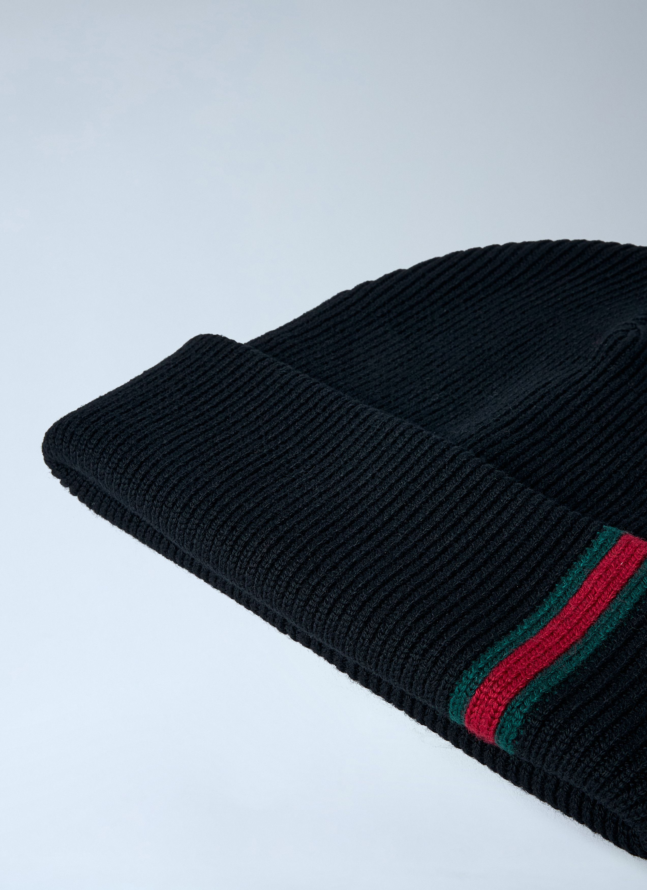 Gucci Logo Motif Beanie Hat Size ONE SIZE - 2 Thumbnail